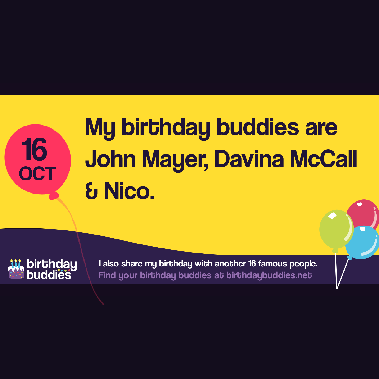 Famous Birthdays On 16th October | Celebrities Born On 16th October