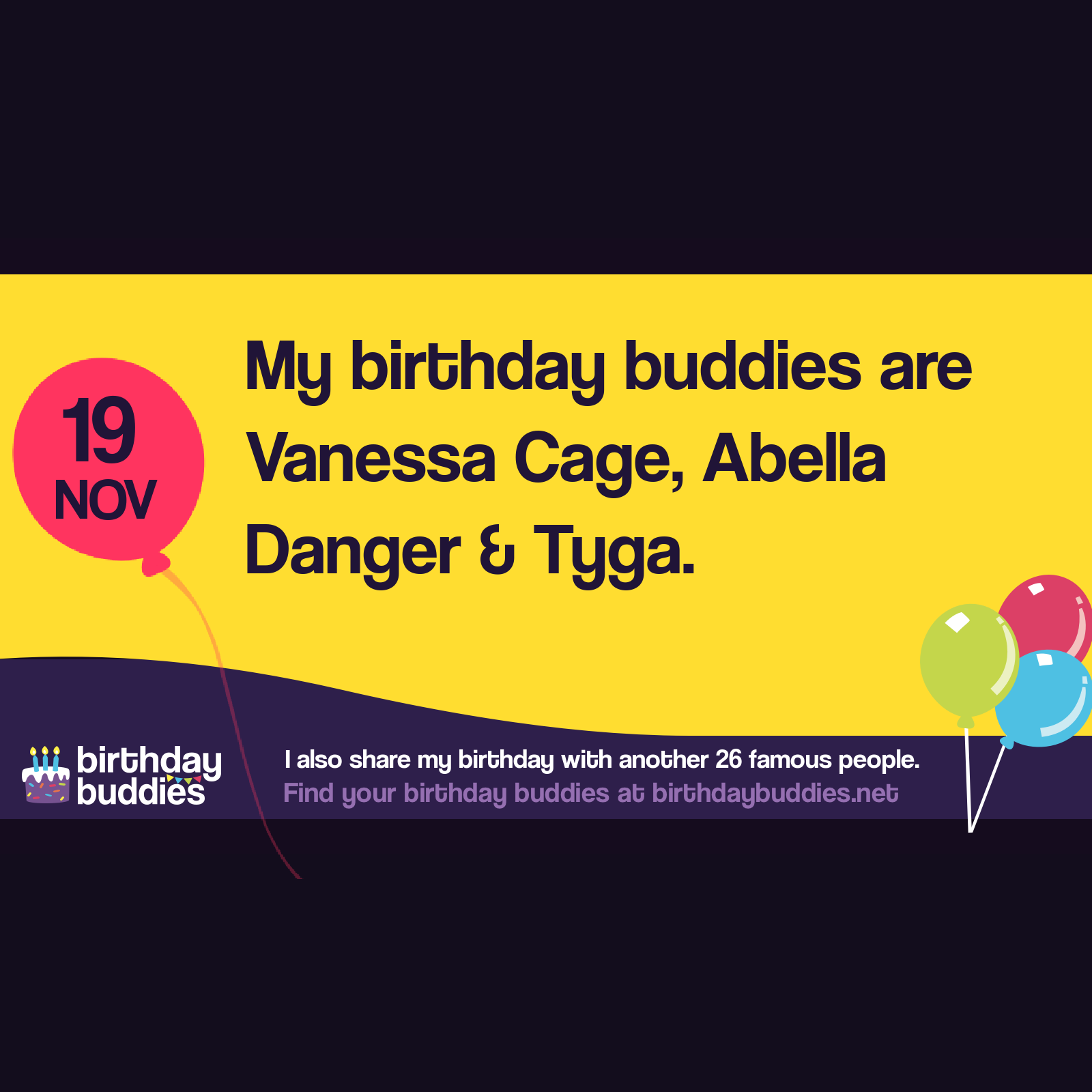 Nov 19 Famous Birthdays