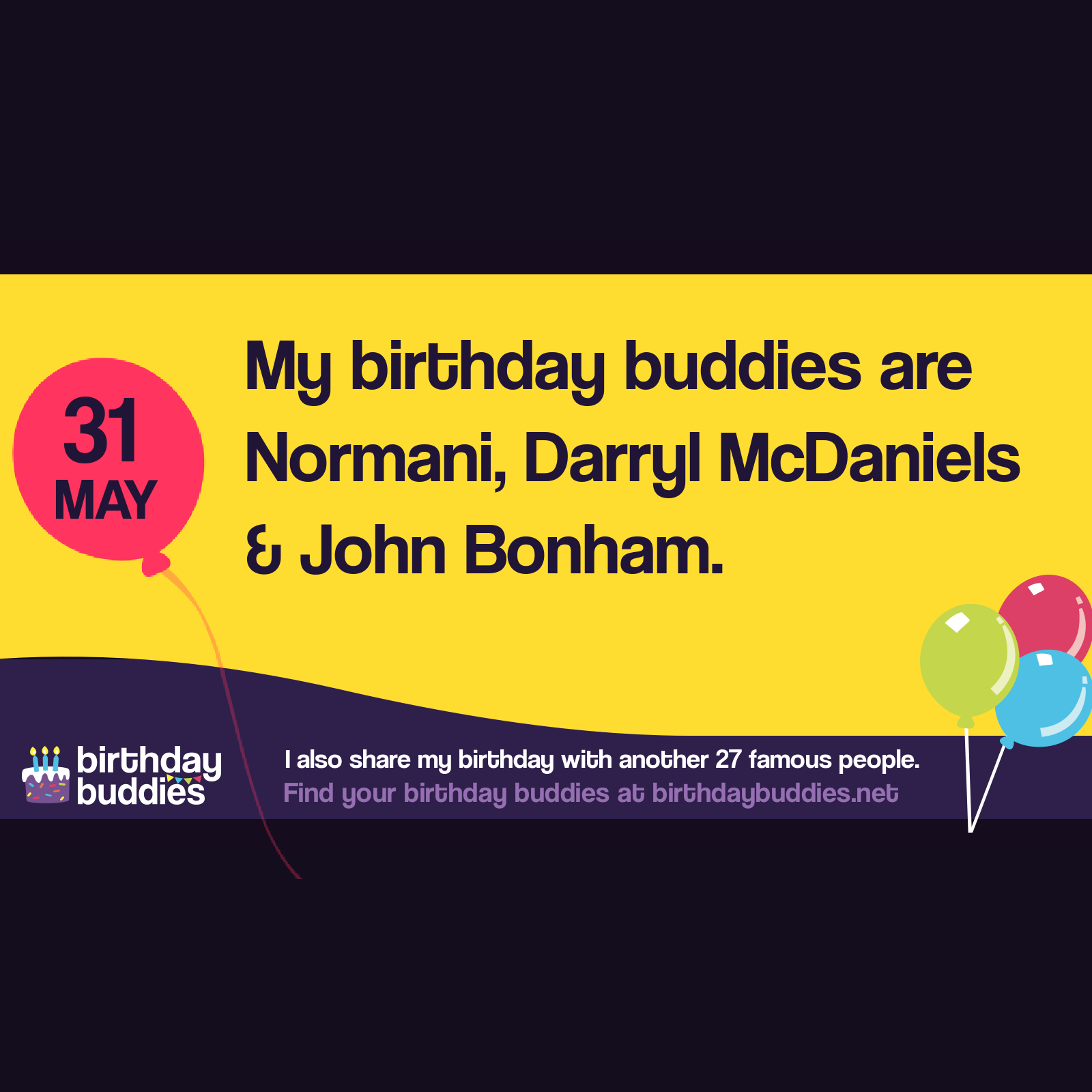 Famous Birthdays On 31st May
