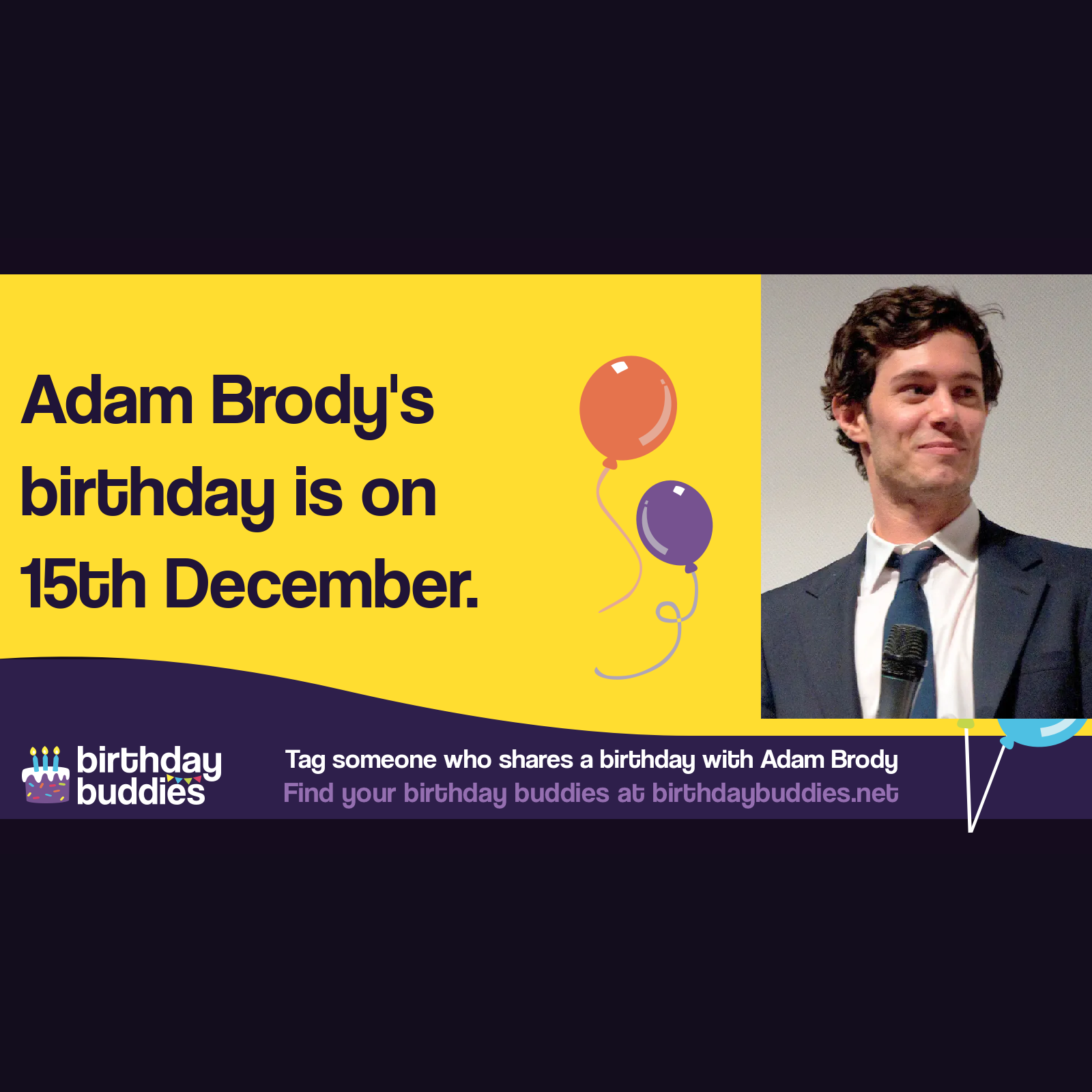 Adam Brody's birthday is 15th December 1979