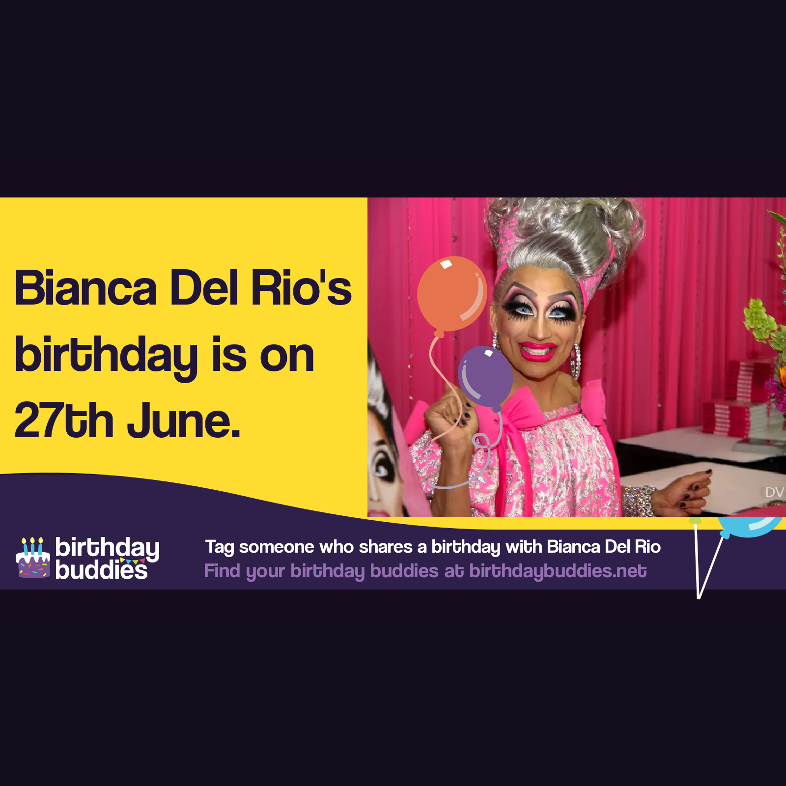 Bianca Del Rio's birthday is 27th June 1975