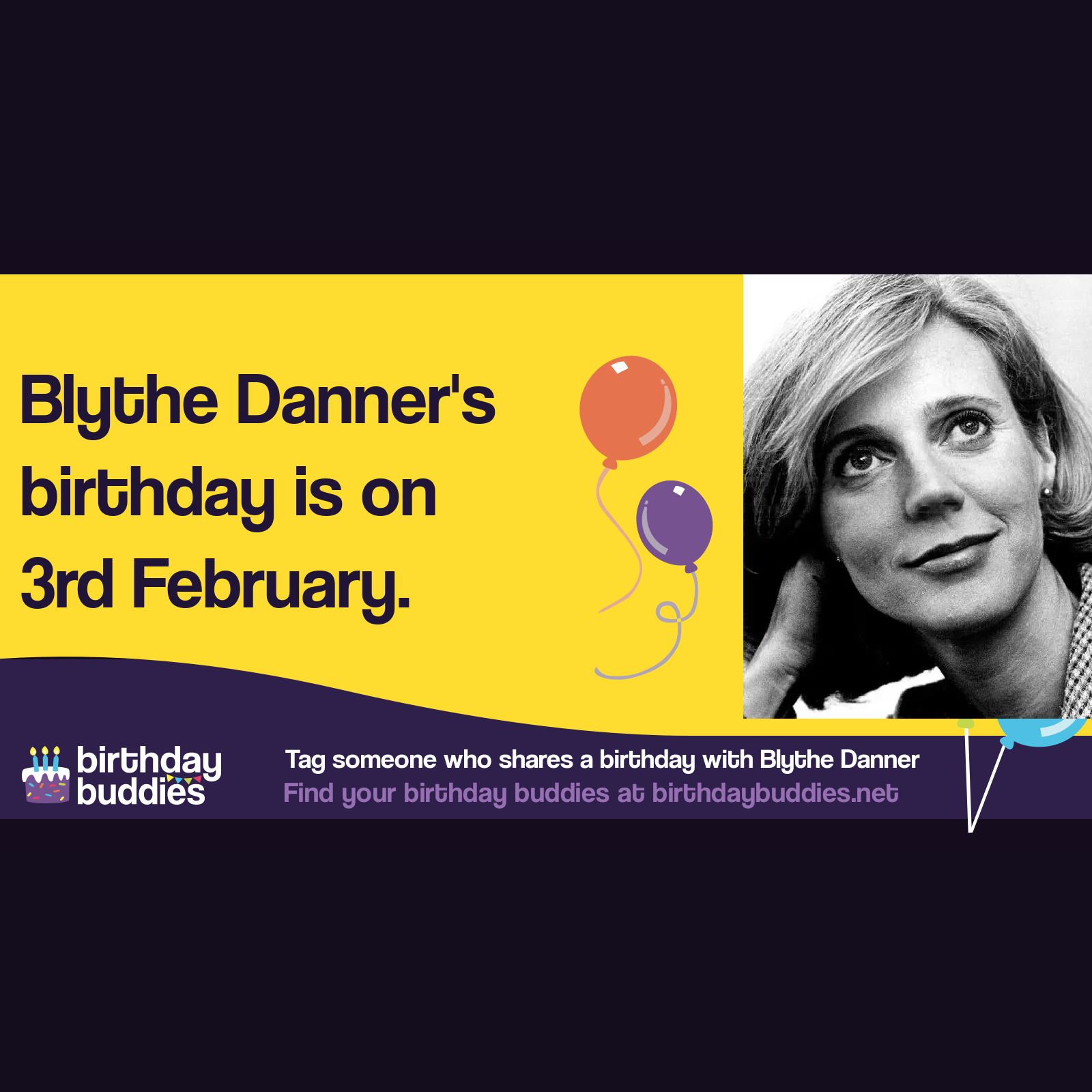 Blythe Danner’s birthday is 3rd February 1943