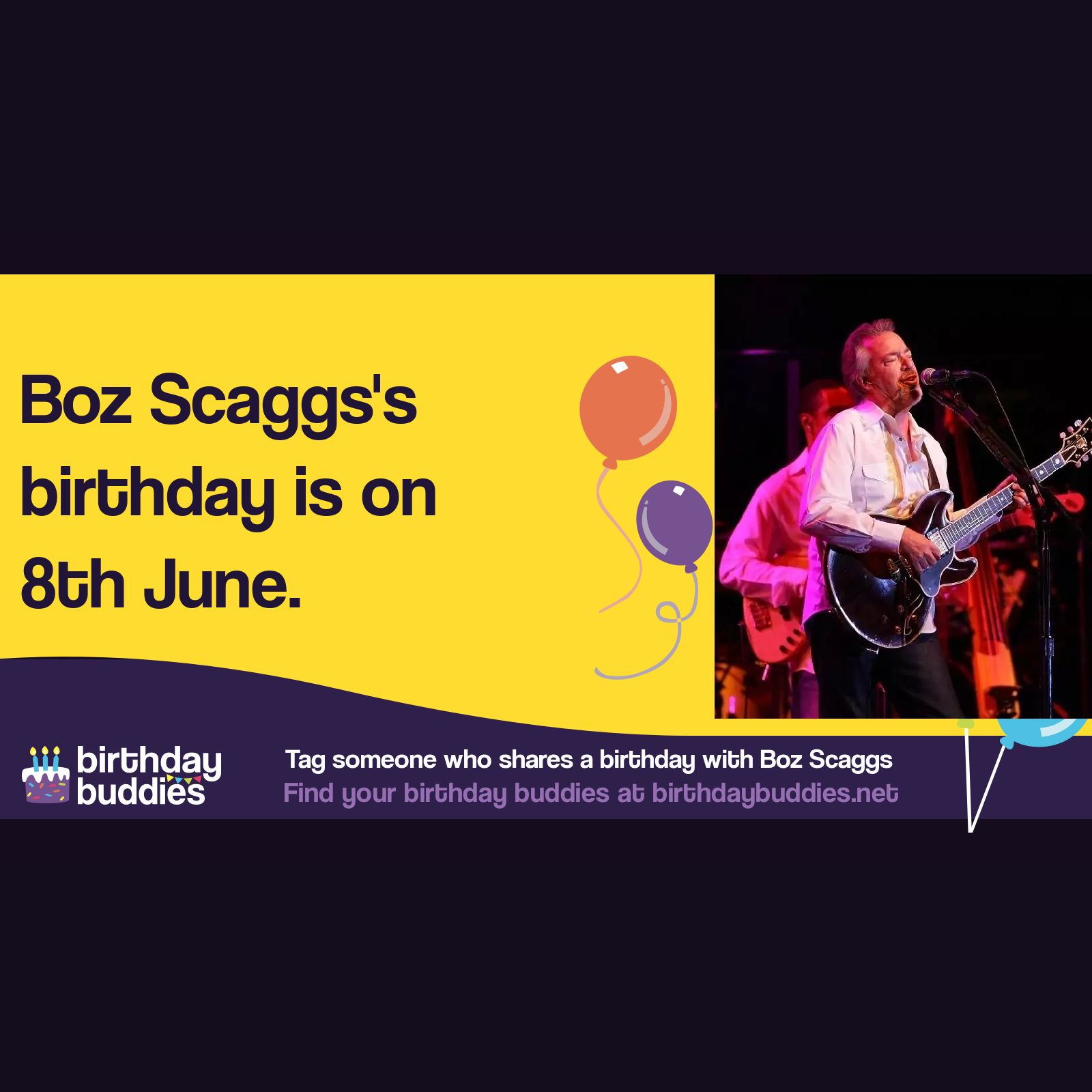 Boz scaggs s birthday is 8th june 1944