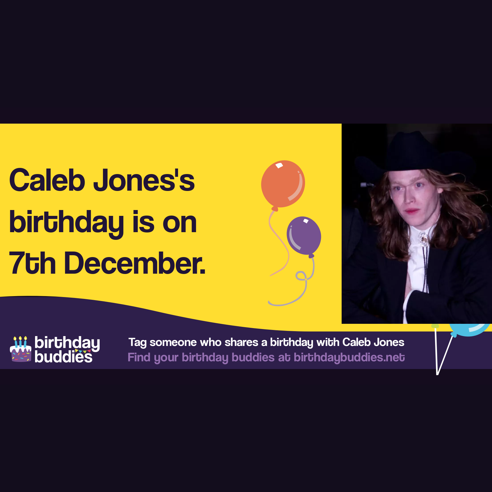 Caleb Jones’s birthday is 7th December 1989