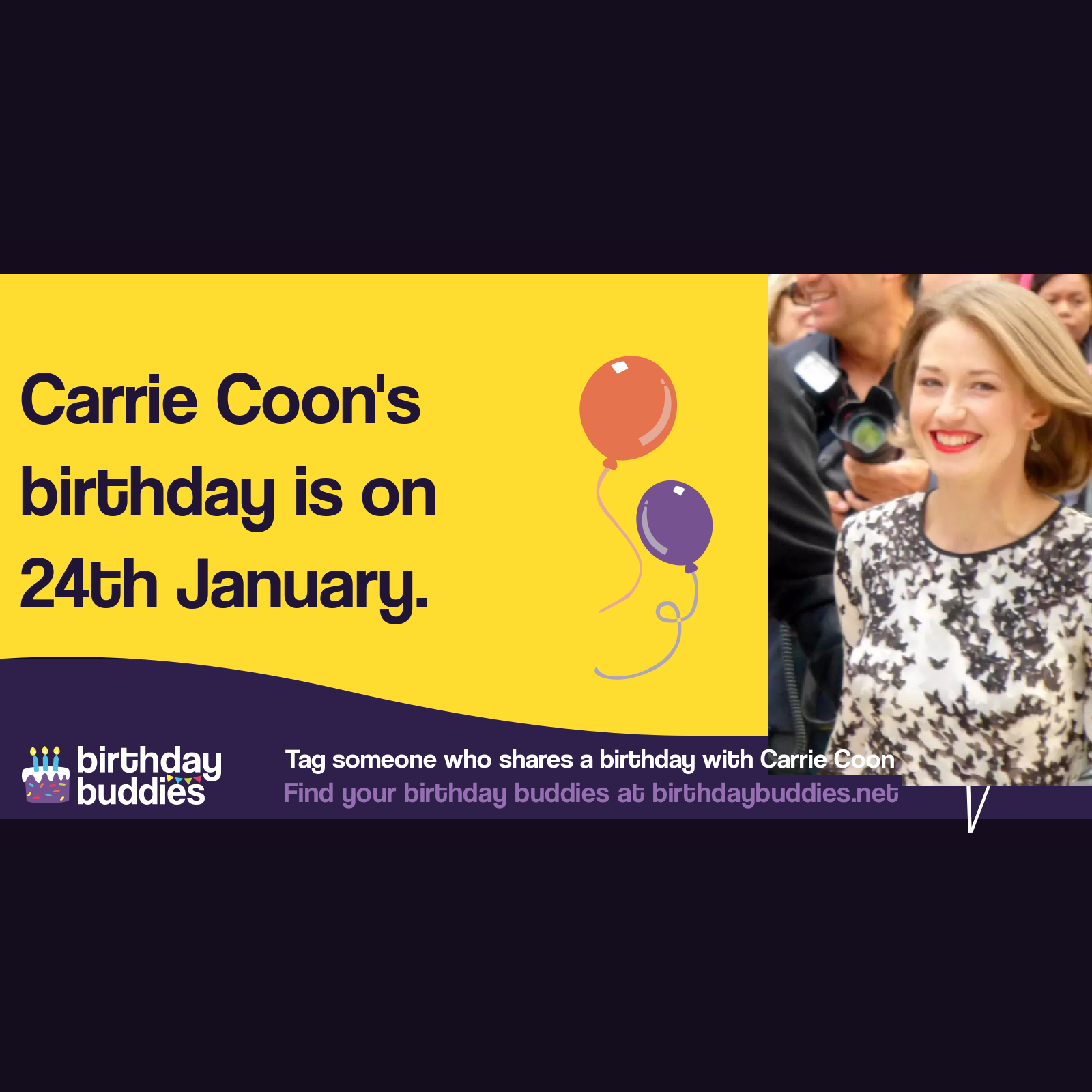 Carrie Coon’s birthday is 24th January 1981