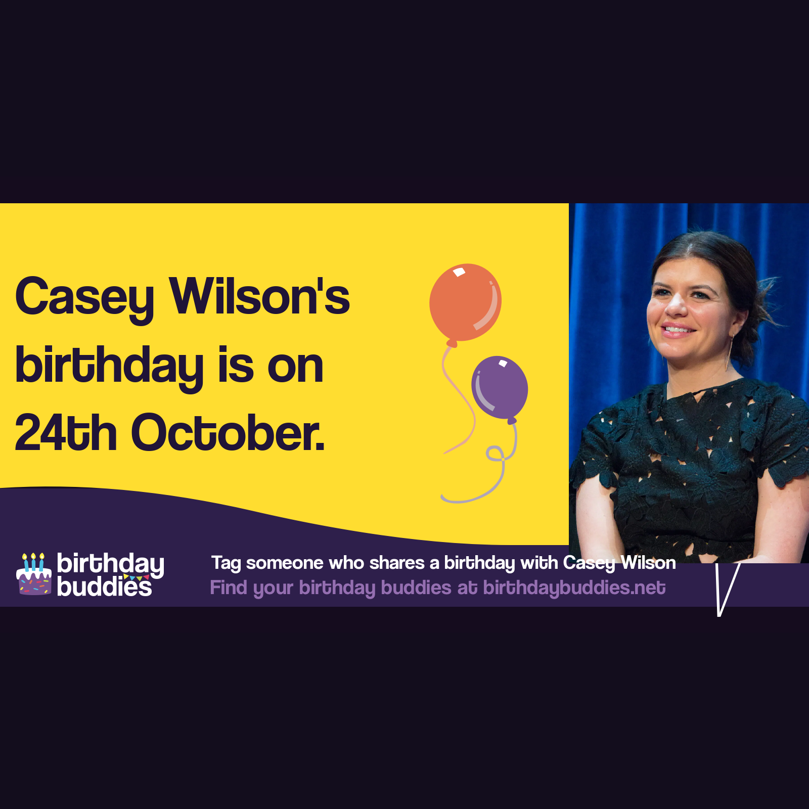 Casey Wilson's birthday is 24th October 1980