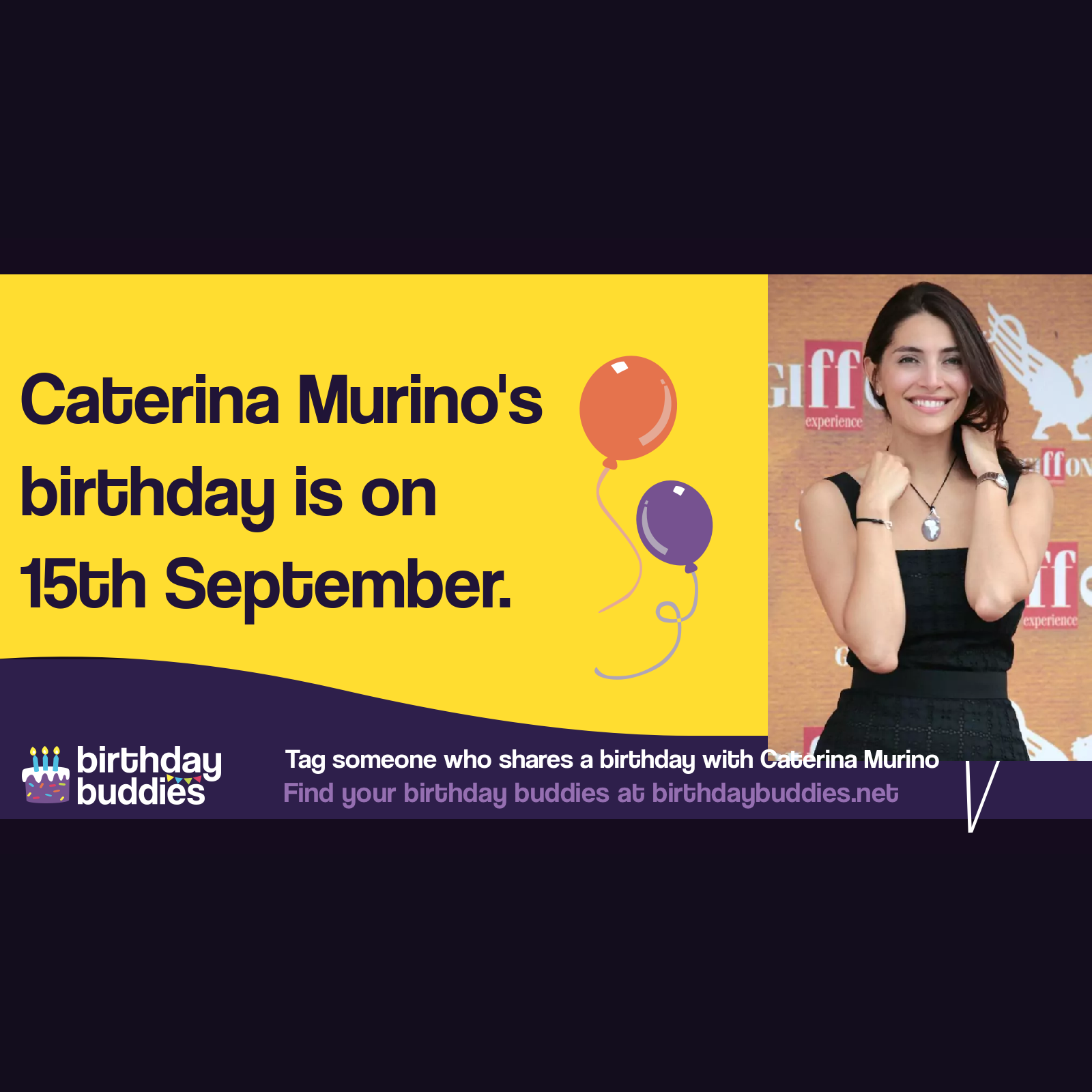 Caterina Murino’s birthday is 15th September 1977