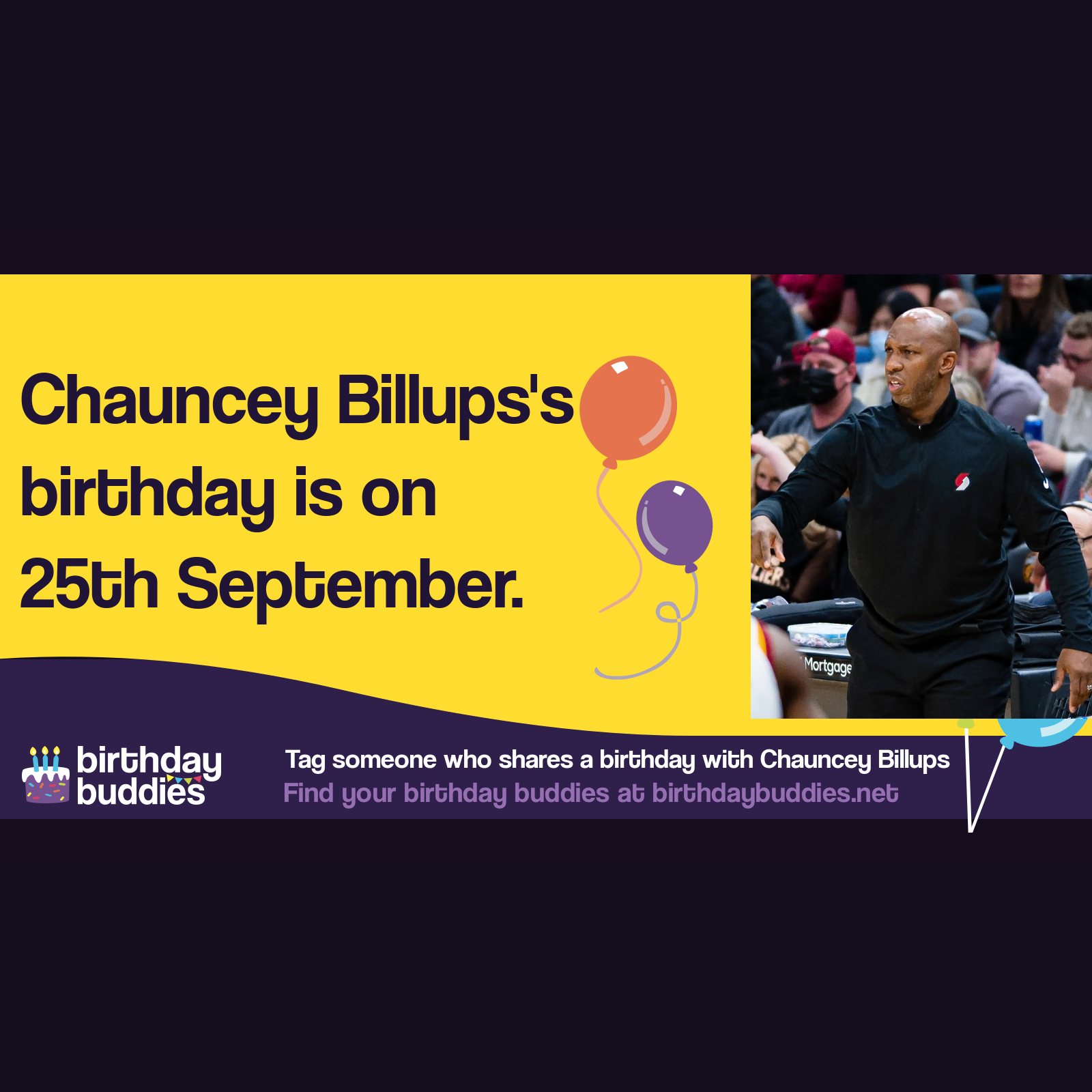 Chauncey Billups's birthday is 25th September 1976