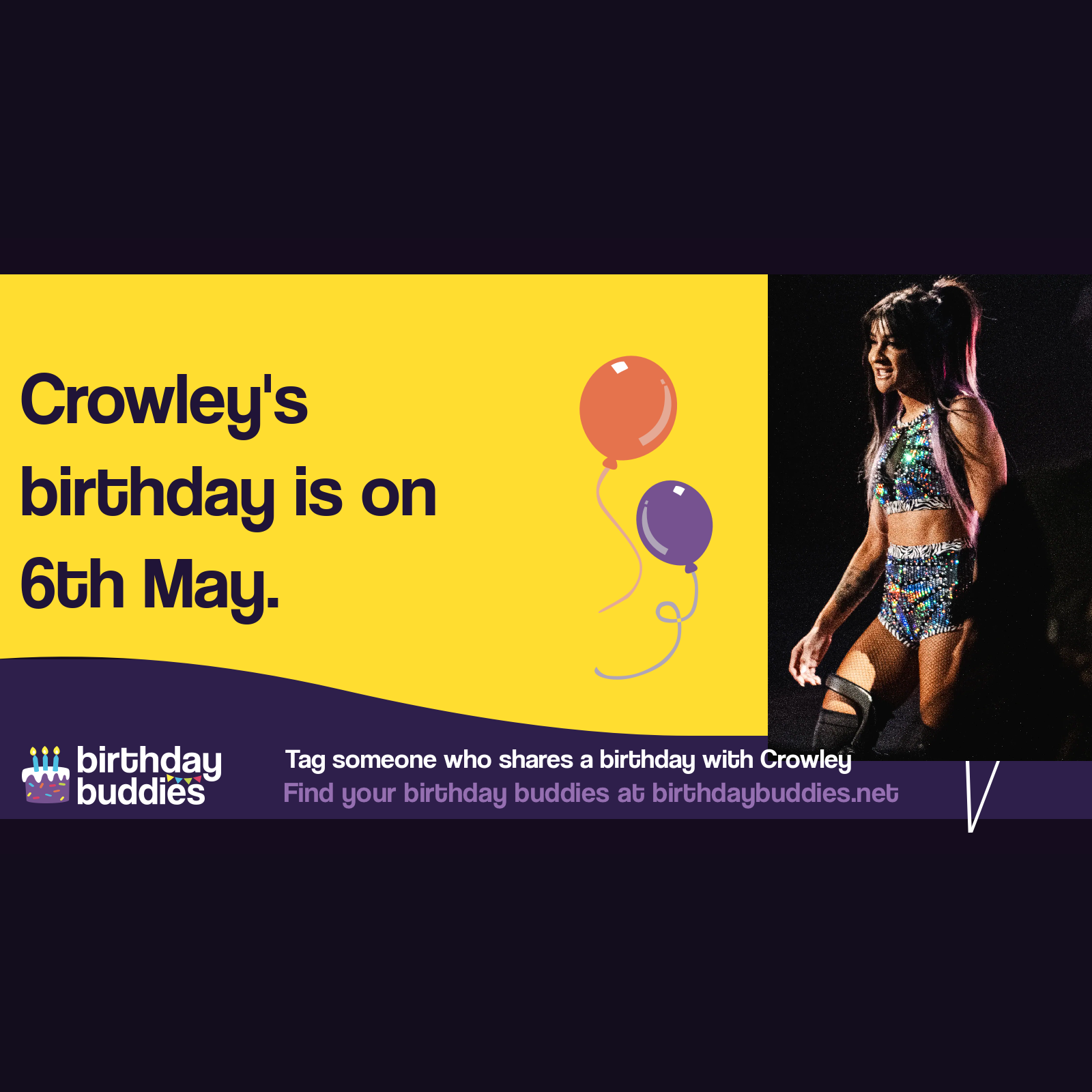 Crowley's birthday is 6th May 1988