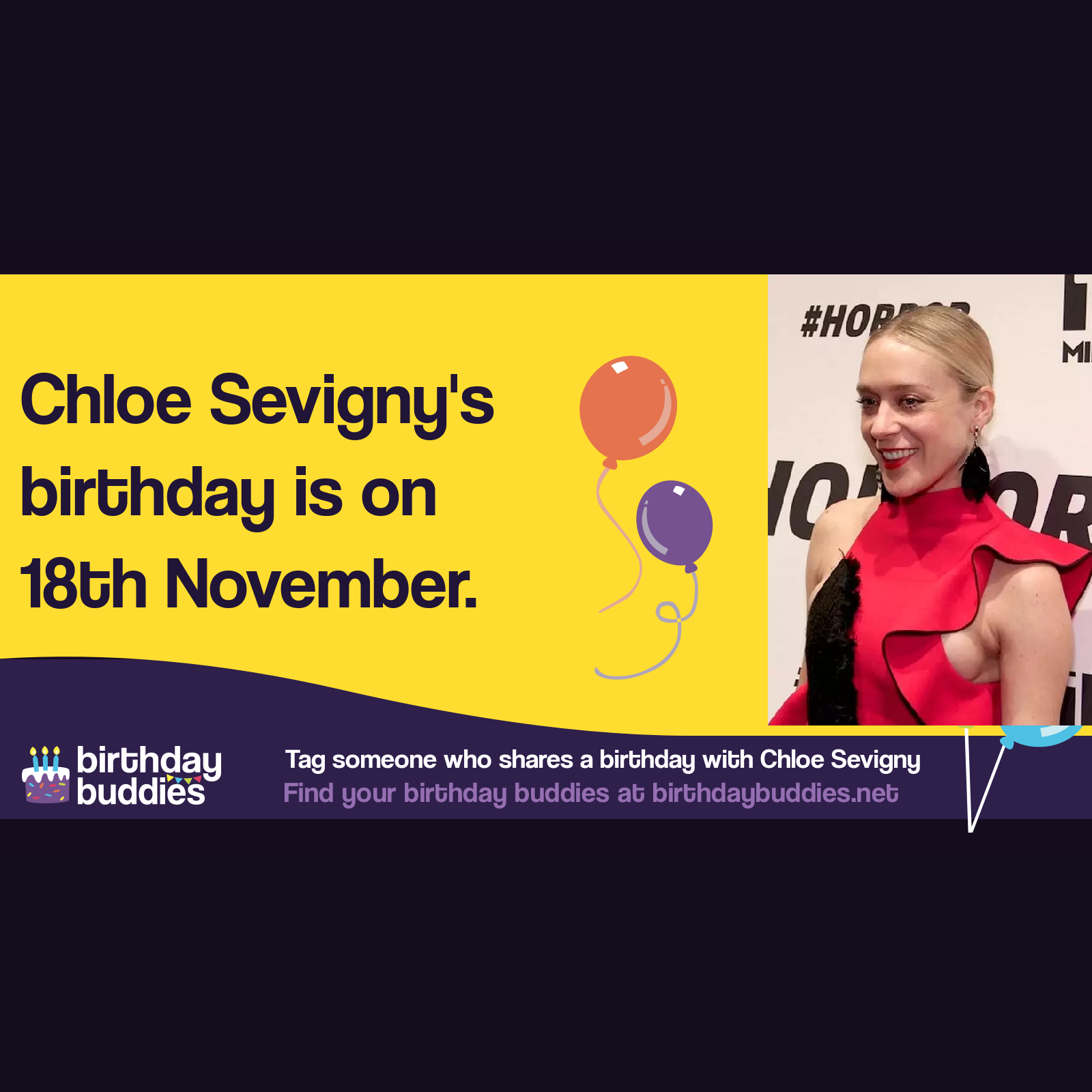 Chloë Sevigny’s birthday is 18th November 1974
