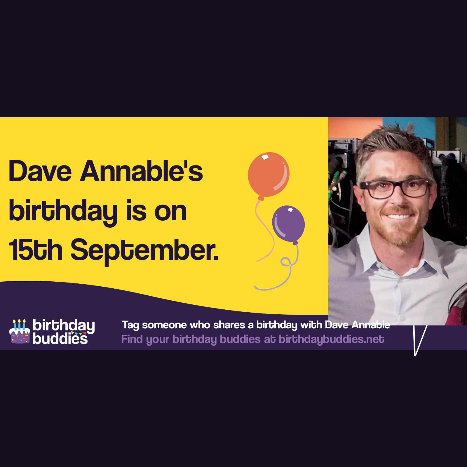 Dave Annable’s birthday is 15th September 1979