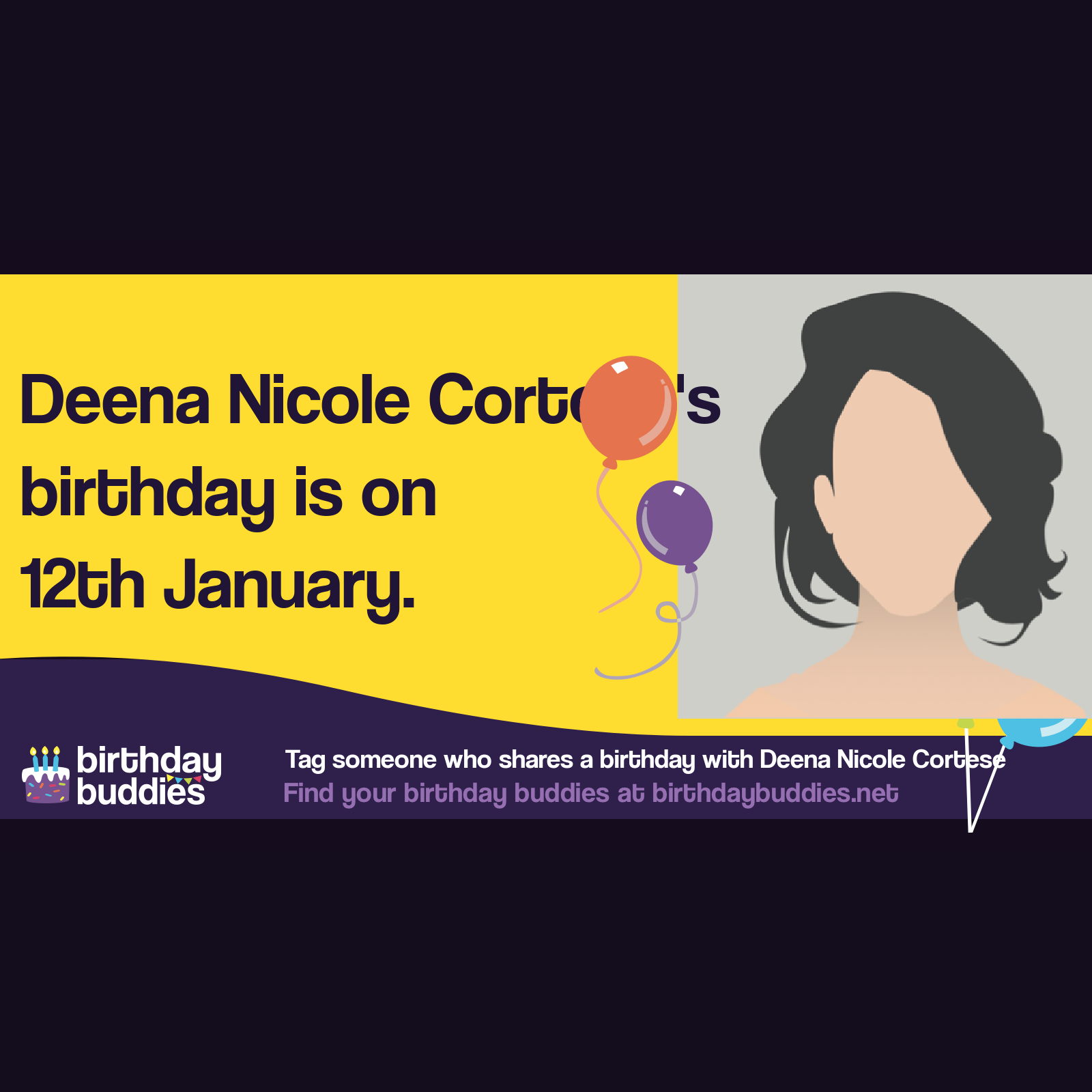 Deena Nicole Cortese's birthday is 12th January 1987