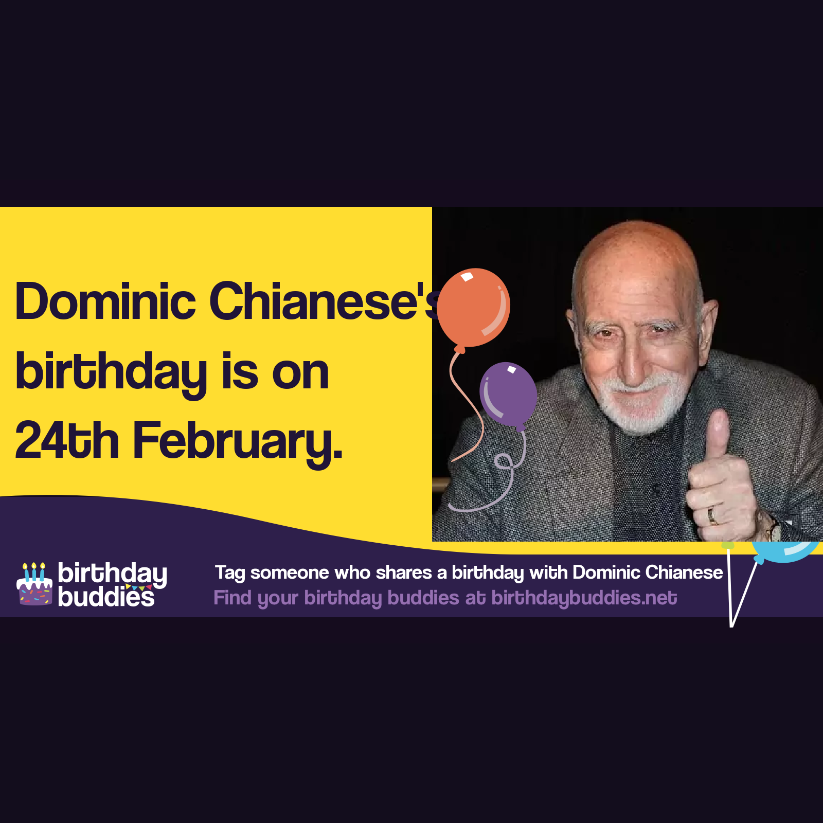 Dominic Chianese's birthday is 24th February 1931