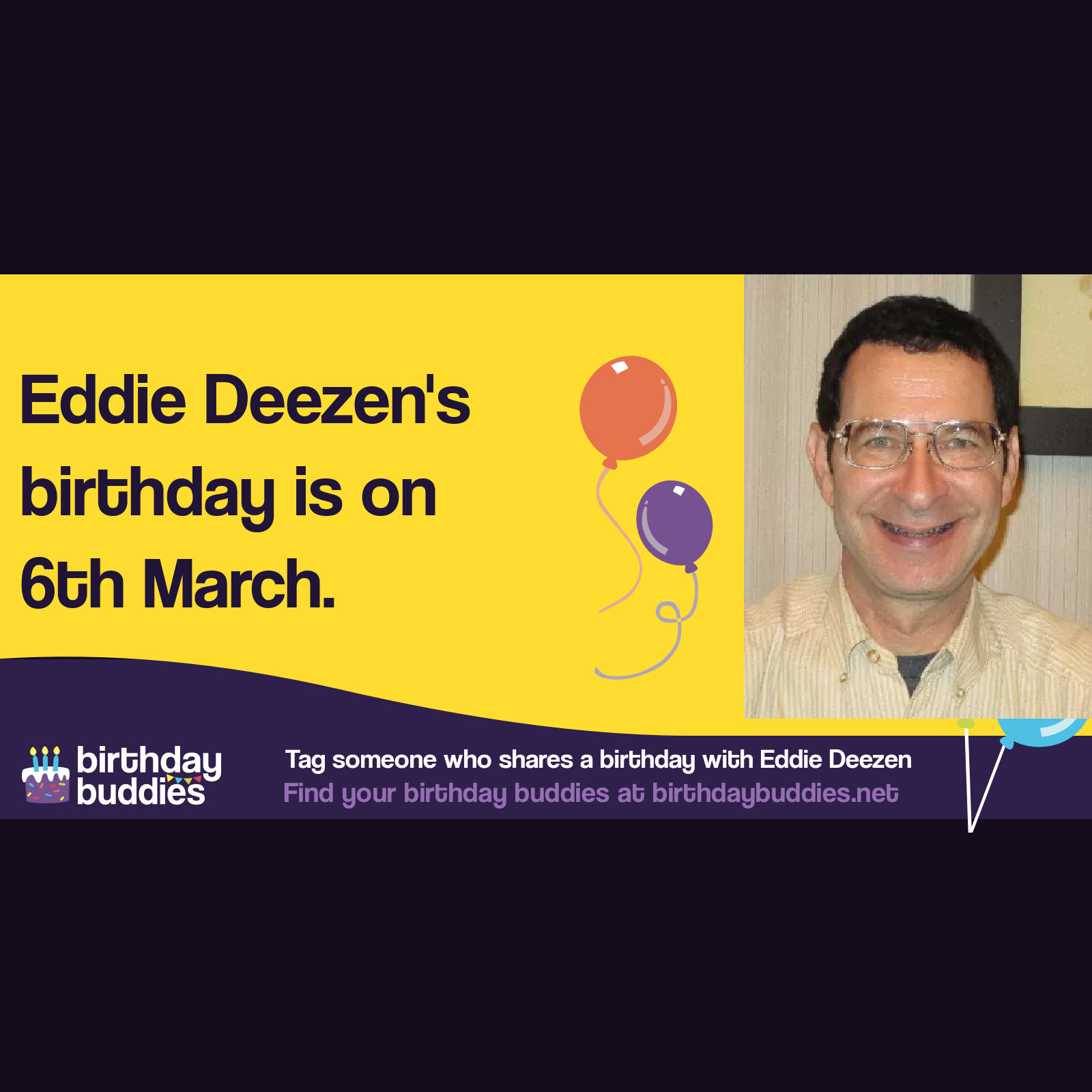 Eddie Deezen’s birthday is 6th March 1957
