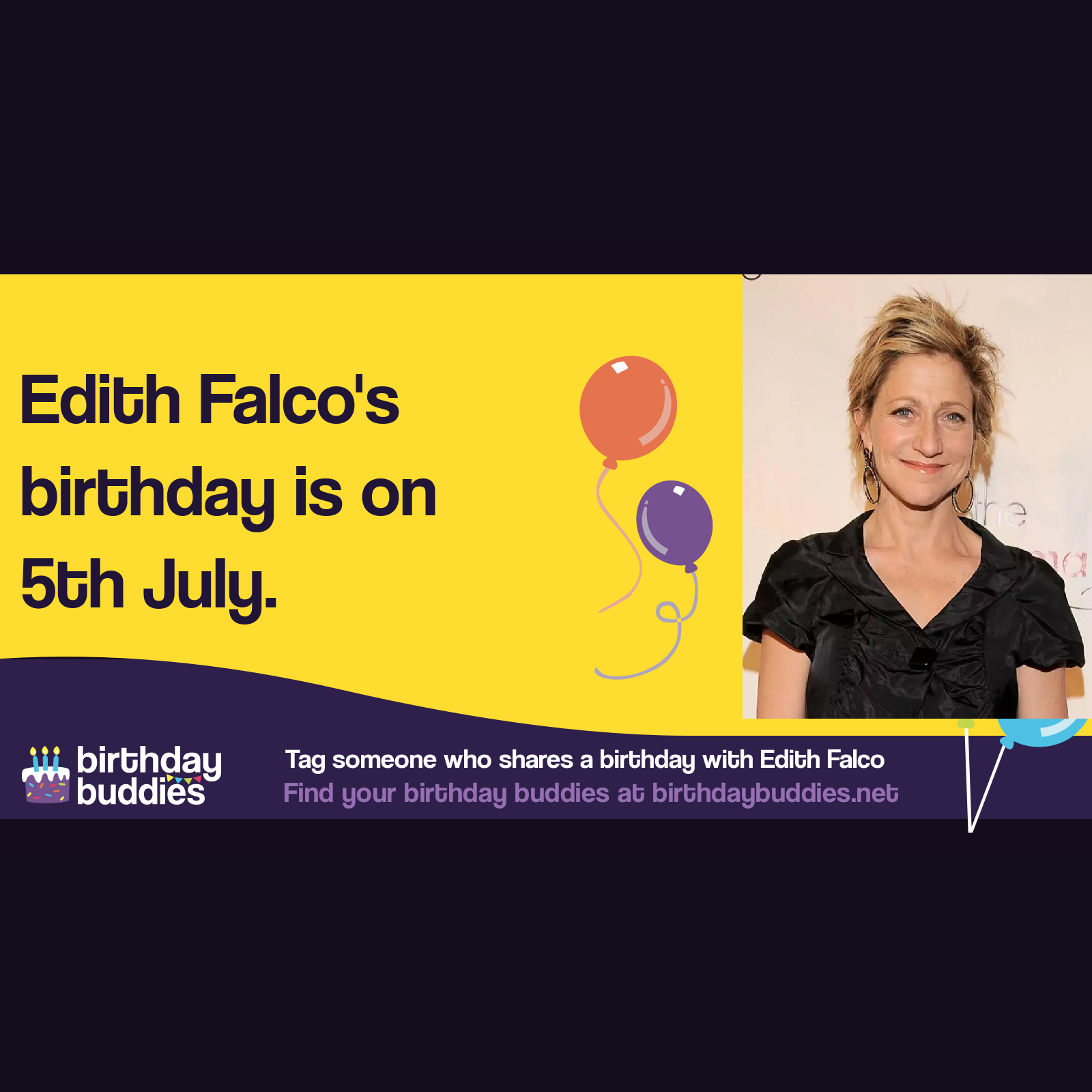 Edith Falco’s birthday is 5th July 1963