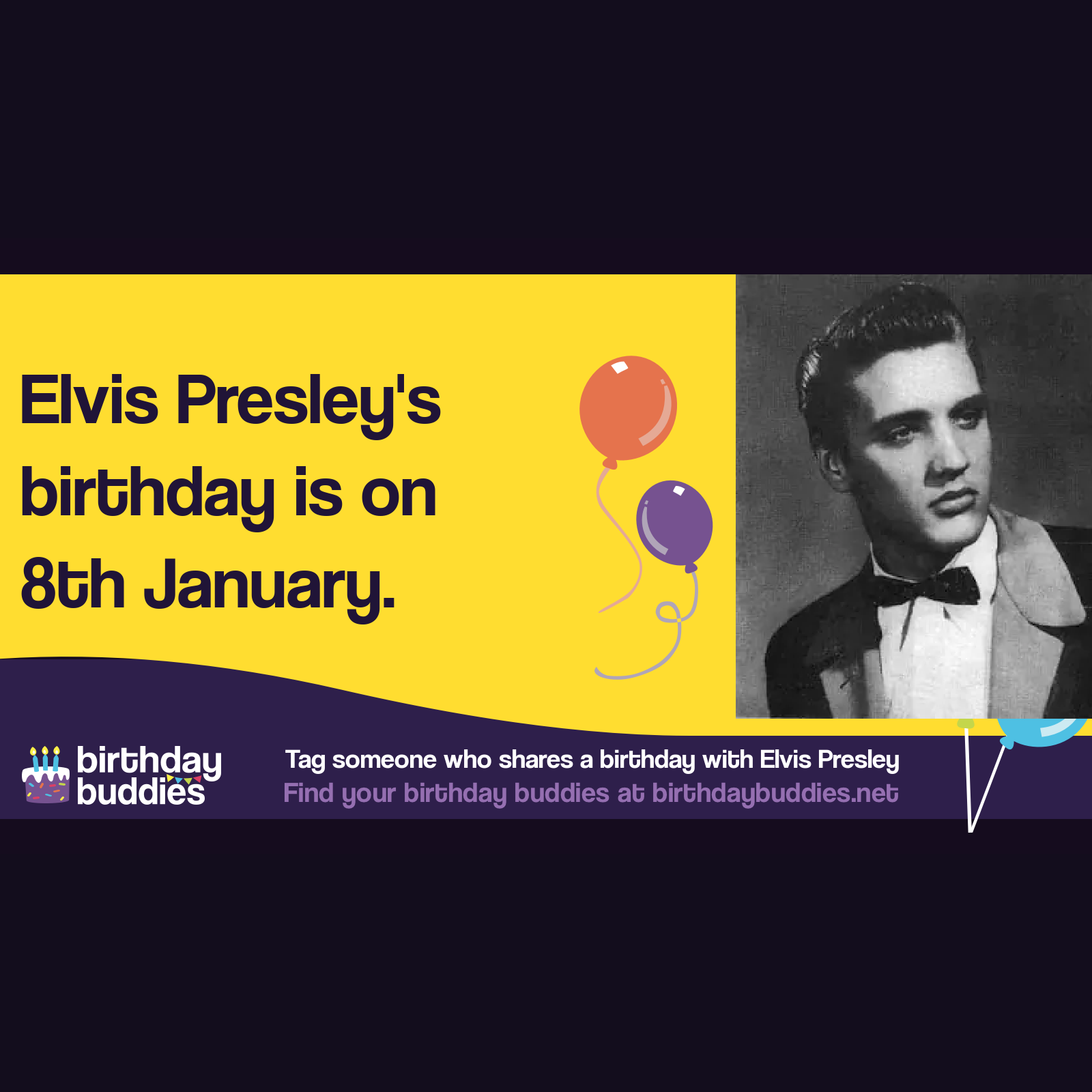 Elvis Presley’s birthday was 8th January 1935
