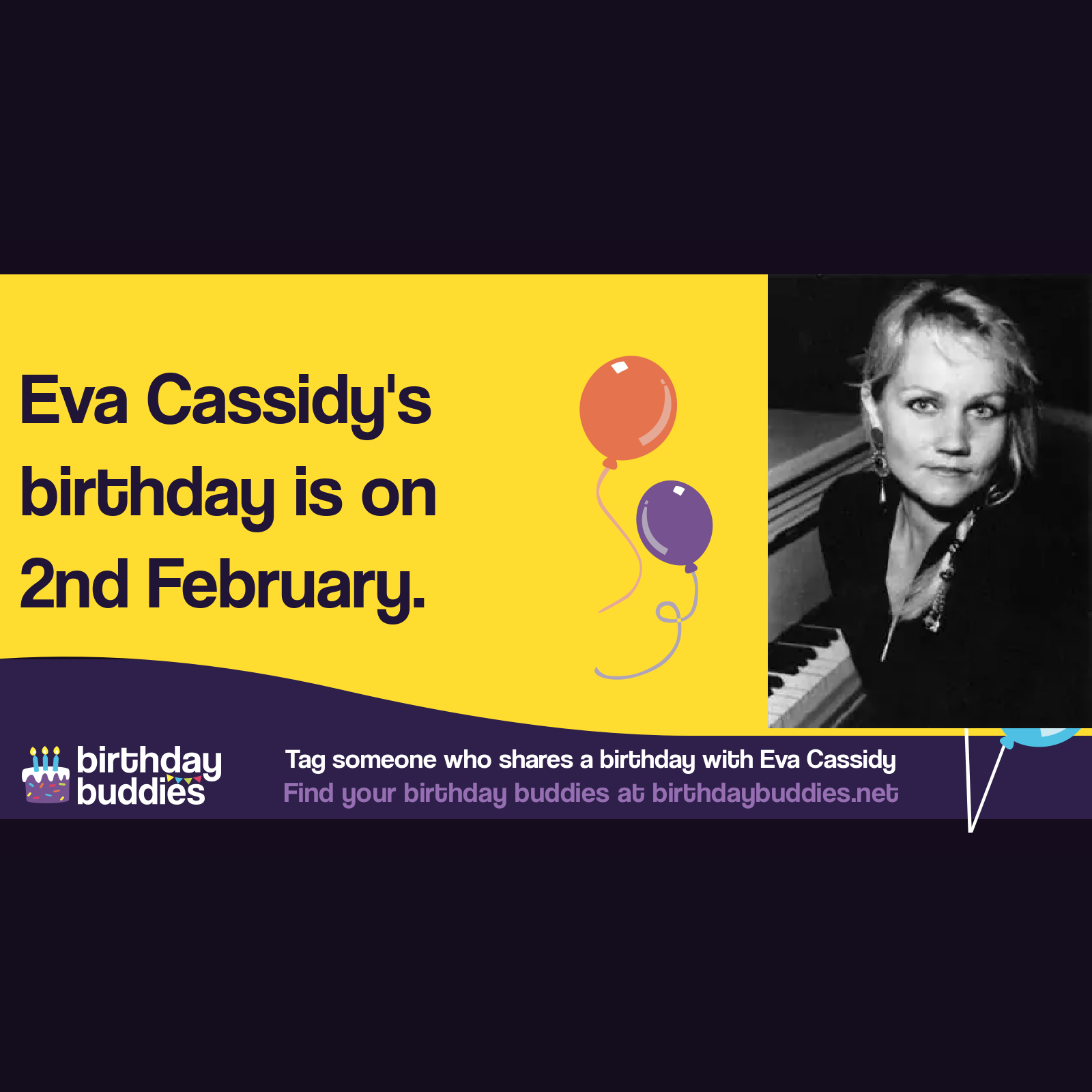 Eva Cassidys Birthday Was 2nd February 1963 1731