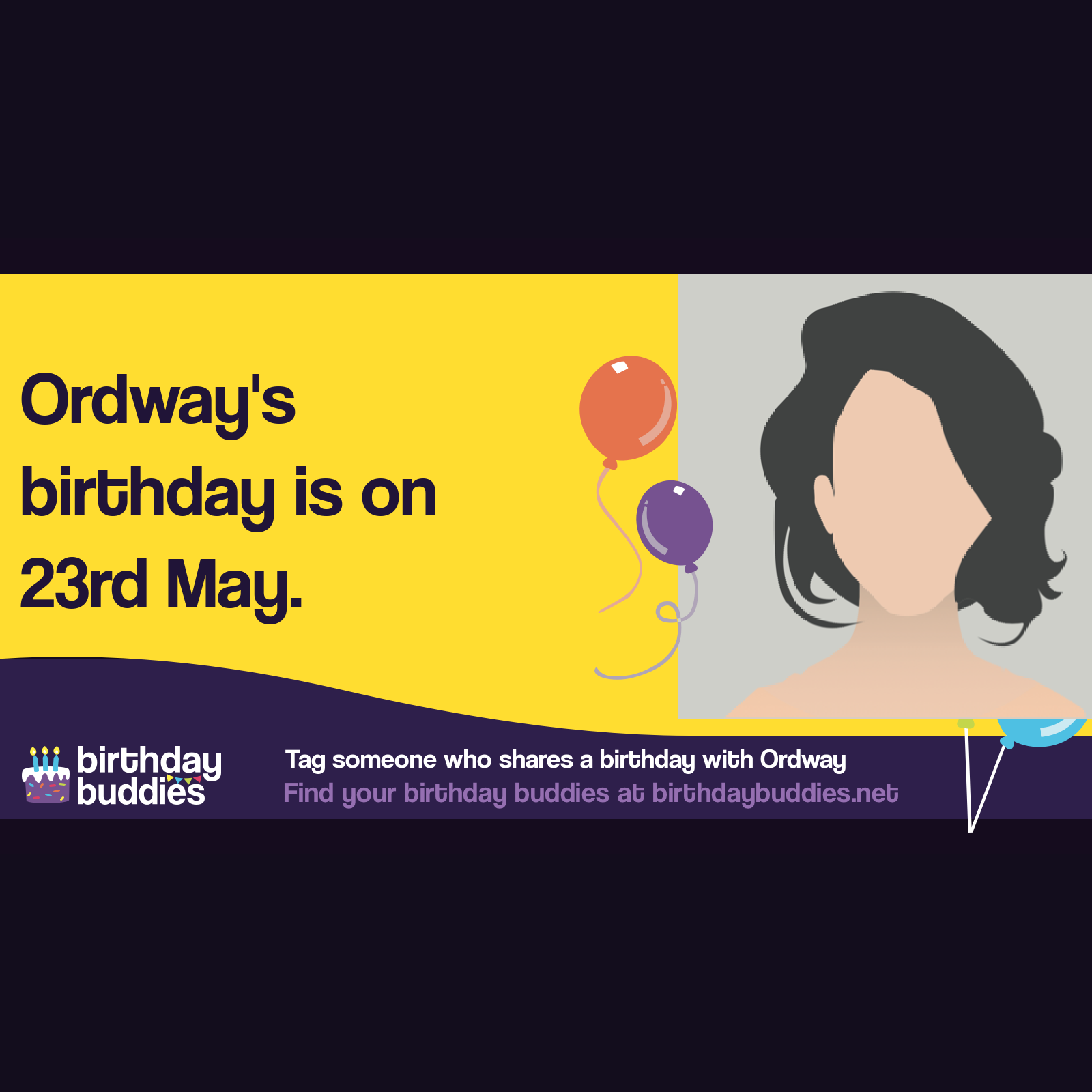 Ordway s Birthday Is 23rd May 2001