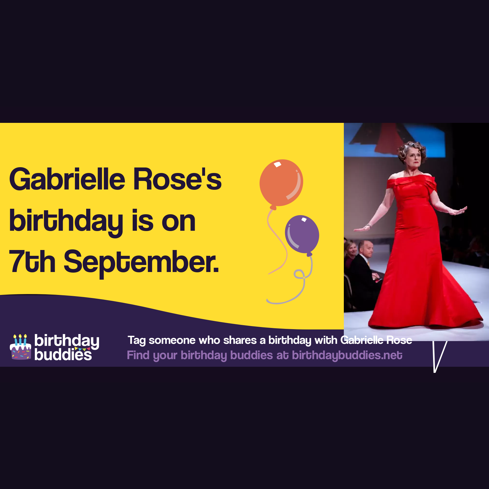 Gabrielle Rose’s birthday is 1st January 1954