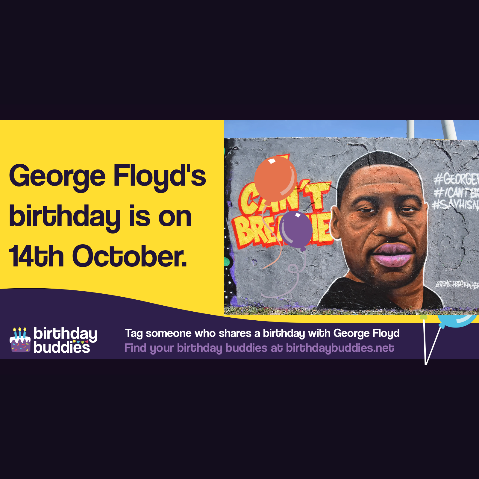 George Floyd's birthday was 14th October 1973