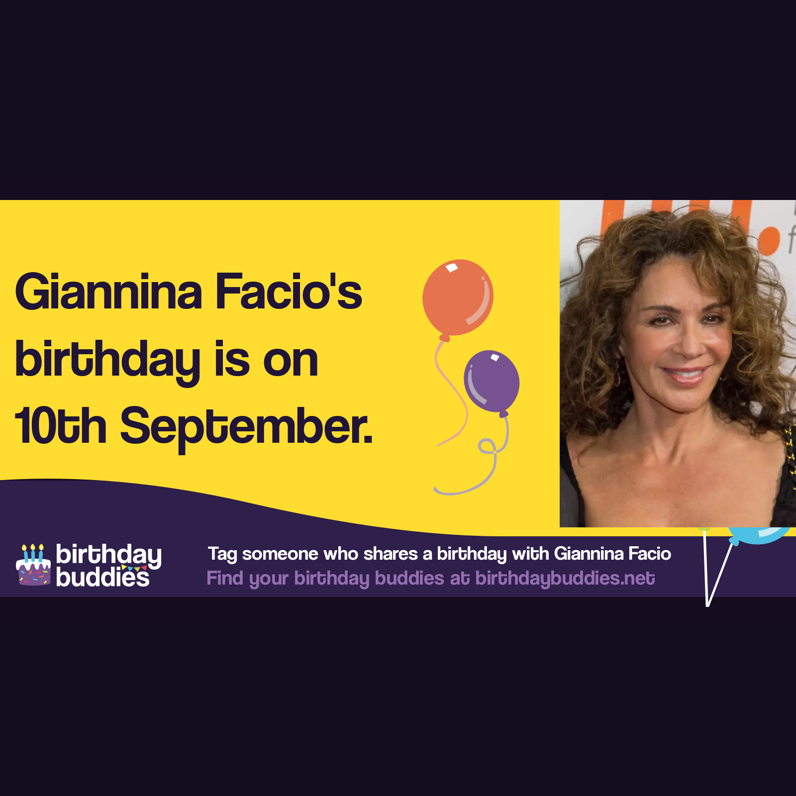Giannina Facio&rsquo;s birthday is 10th September 1955