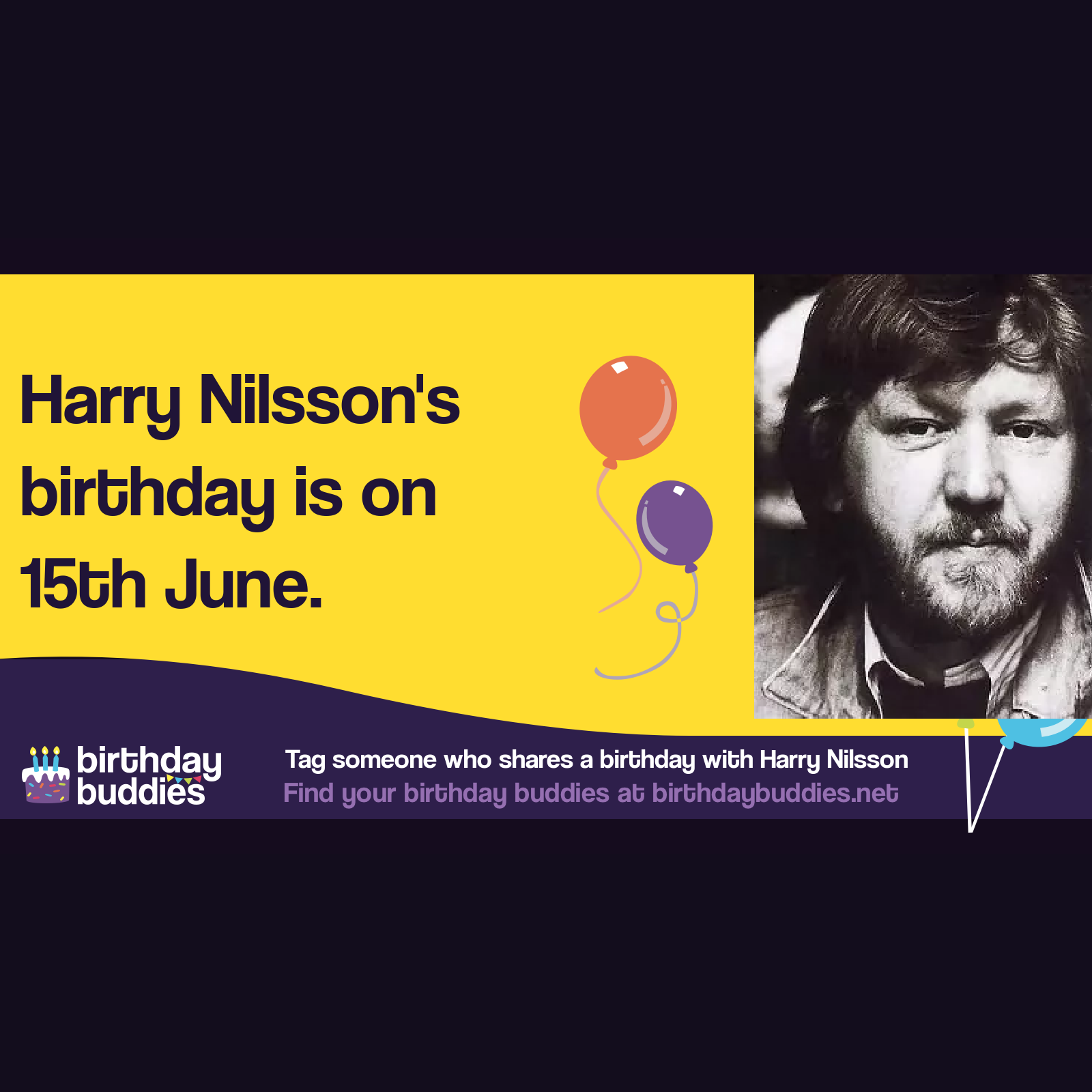 Harry Nilsson’s birthday was 15th June 1941