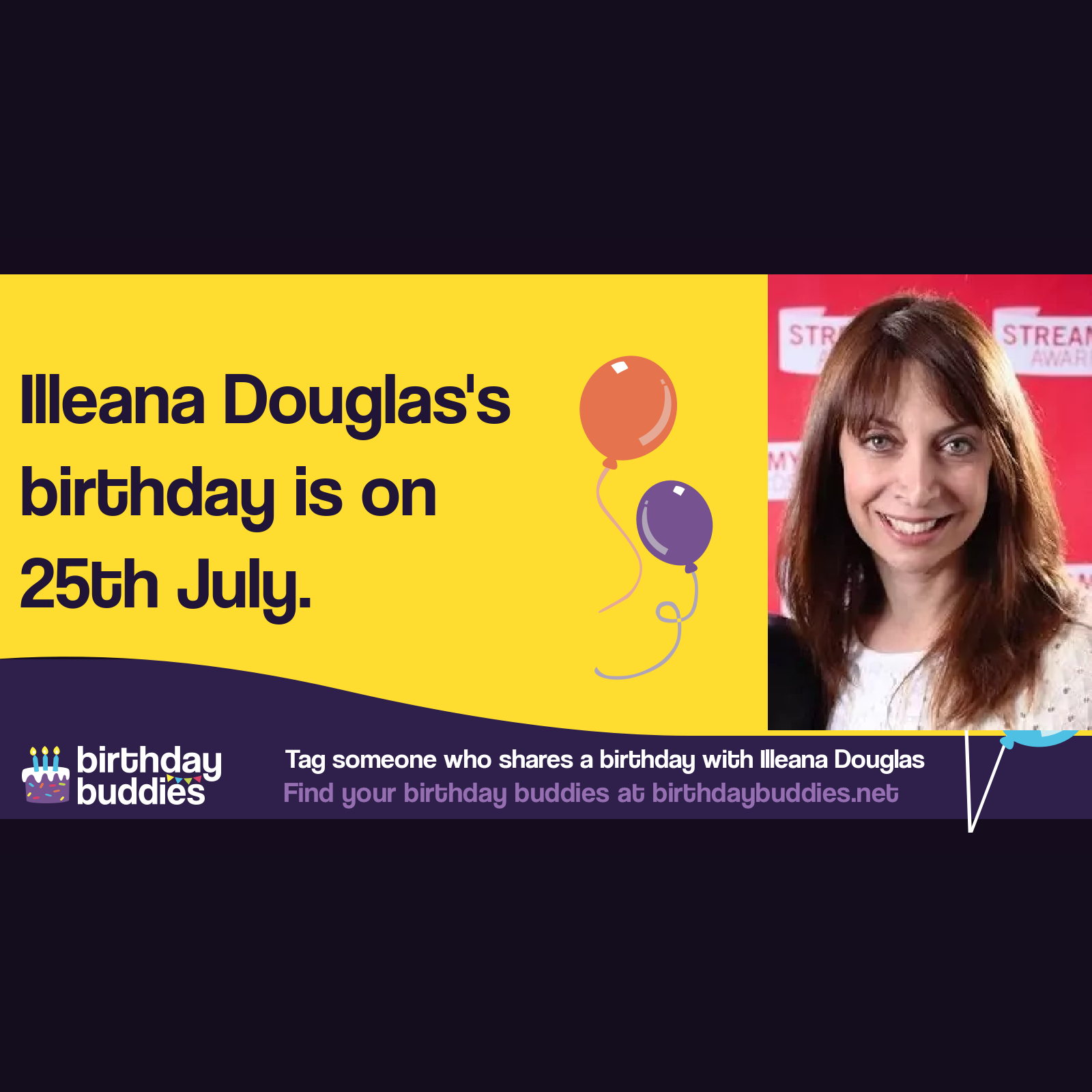 Illeana Douglas’s birthday is 25th July 1965
