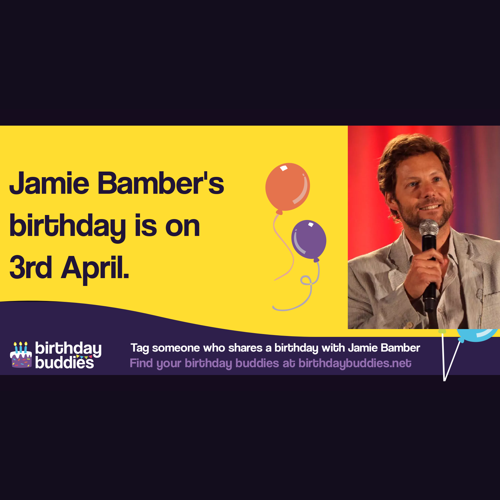 Jamie Bamber’s birthday is 3rd April 1973