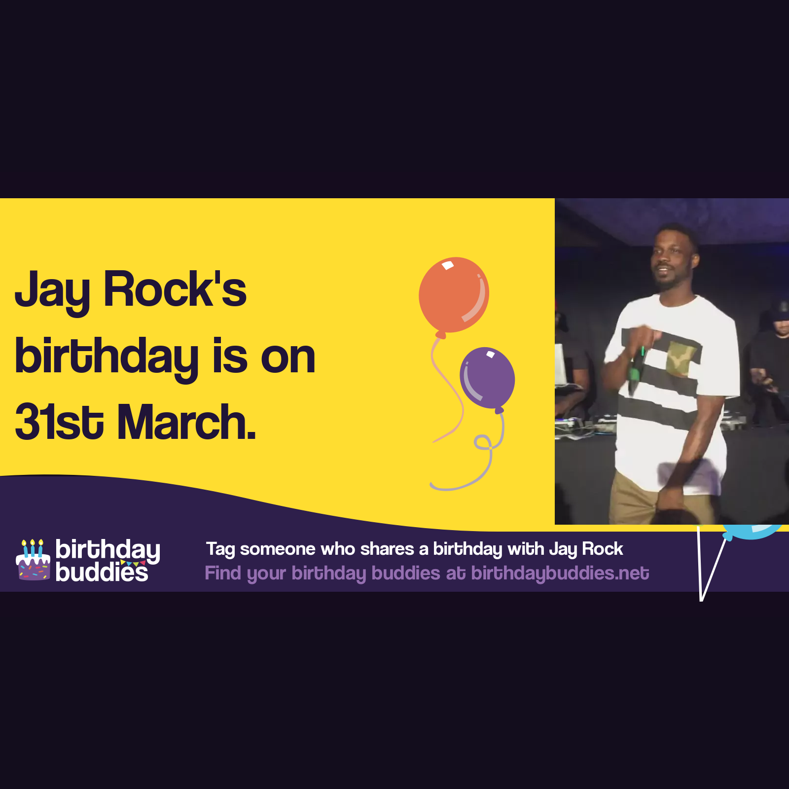 Jay Rock's birthday is 31st March 1985