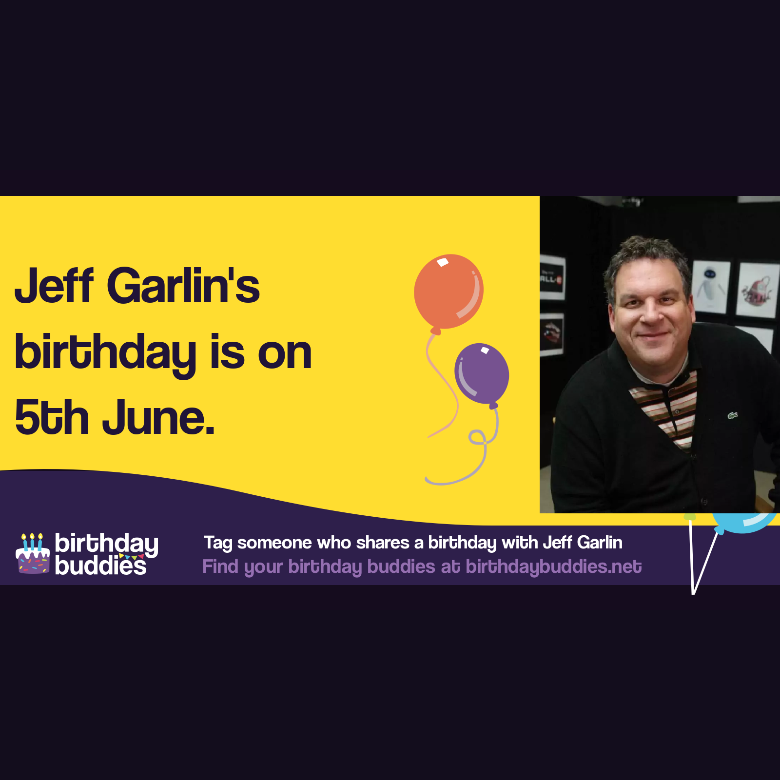 Jeff Garlin’s birthday is 5th June 1962