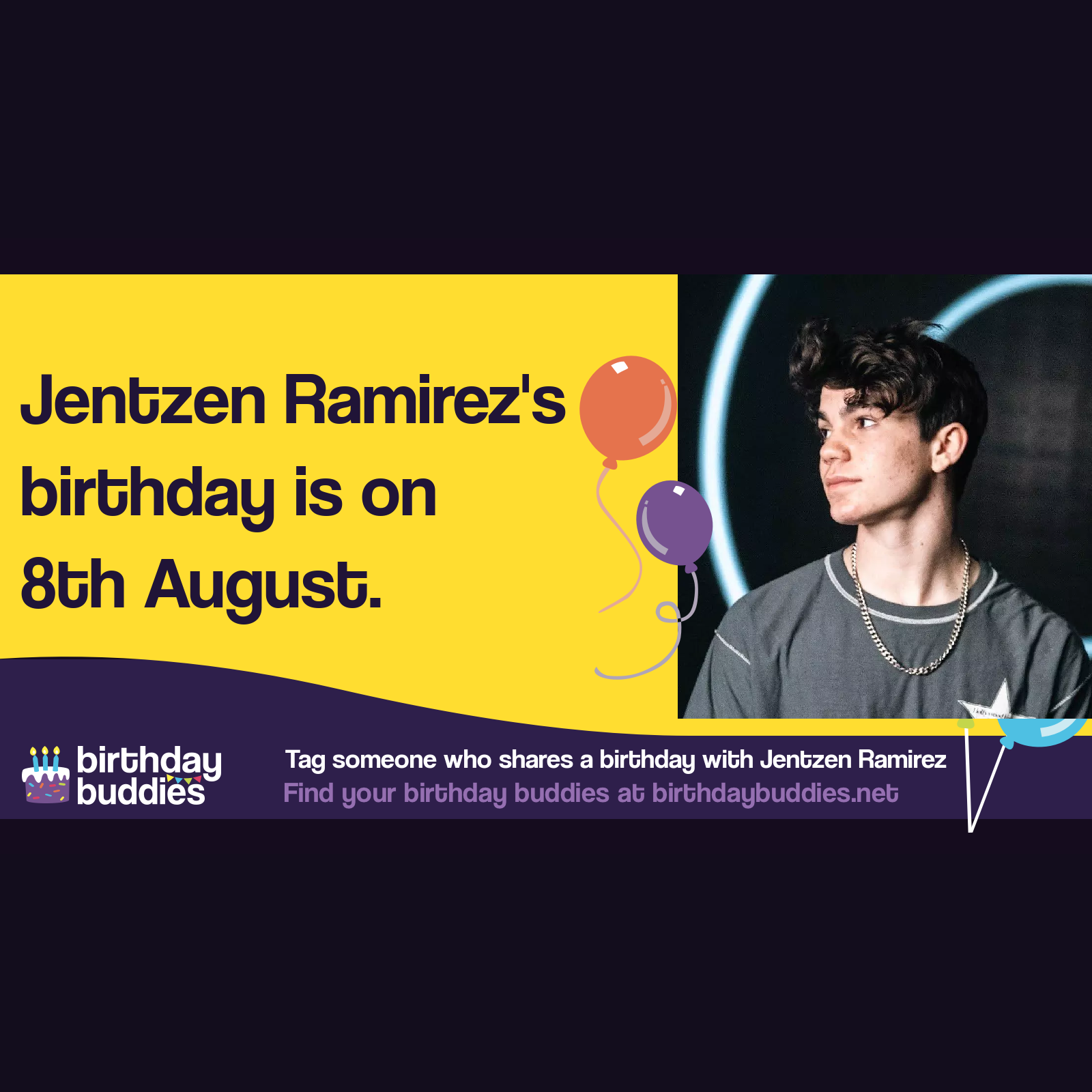 Jentzen Ramírez’s birthday is 8th August 2006