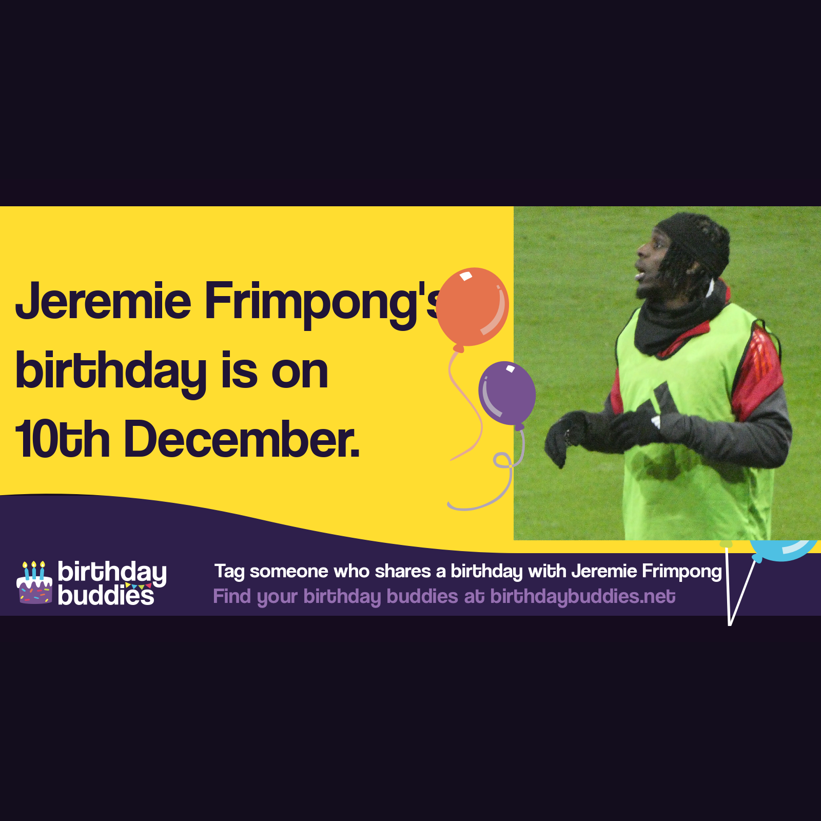 Jeremie Frimpong's birthday is 10th December 2000