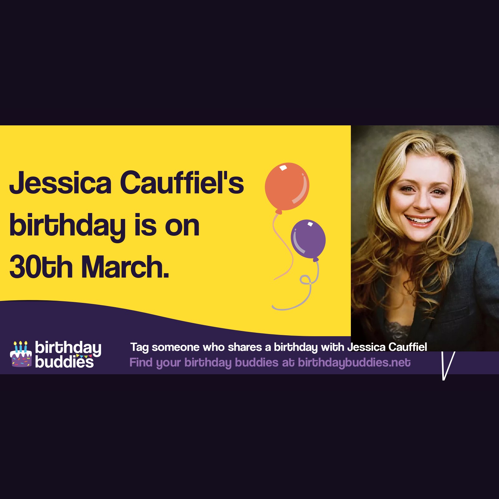 Jessica Cauffiel’s birthday is 30th March 1976