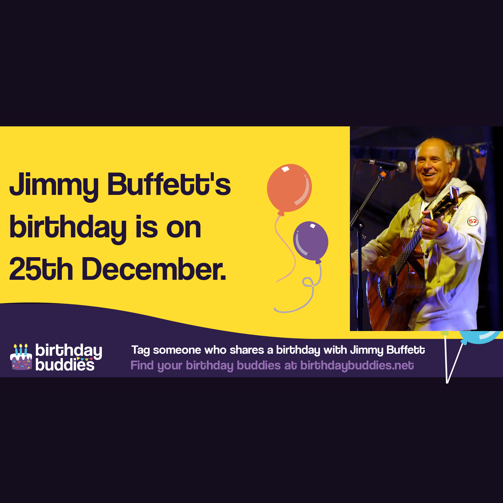 Jimmy Buffett’s birthday was 25th December 1946