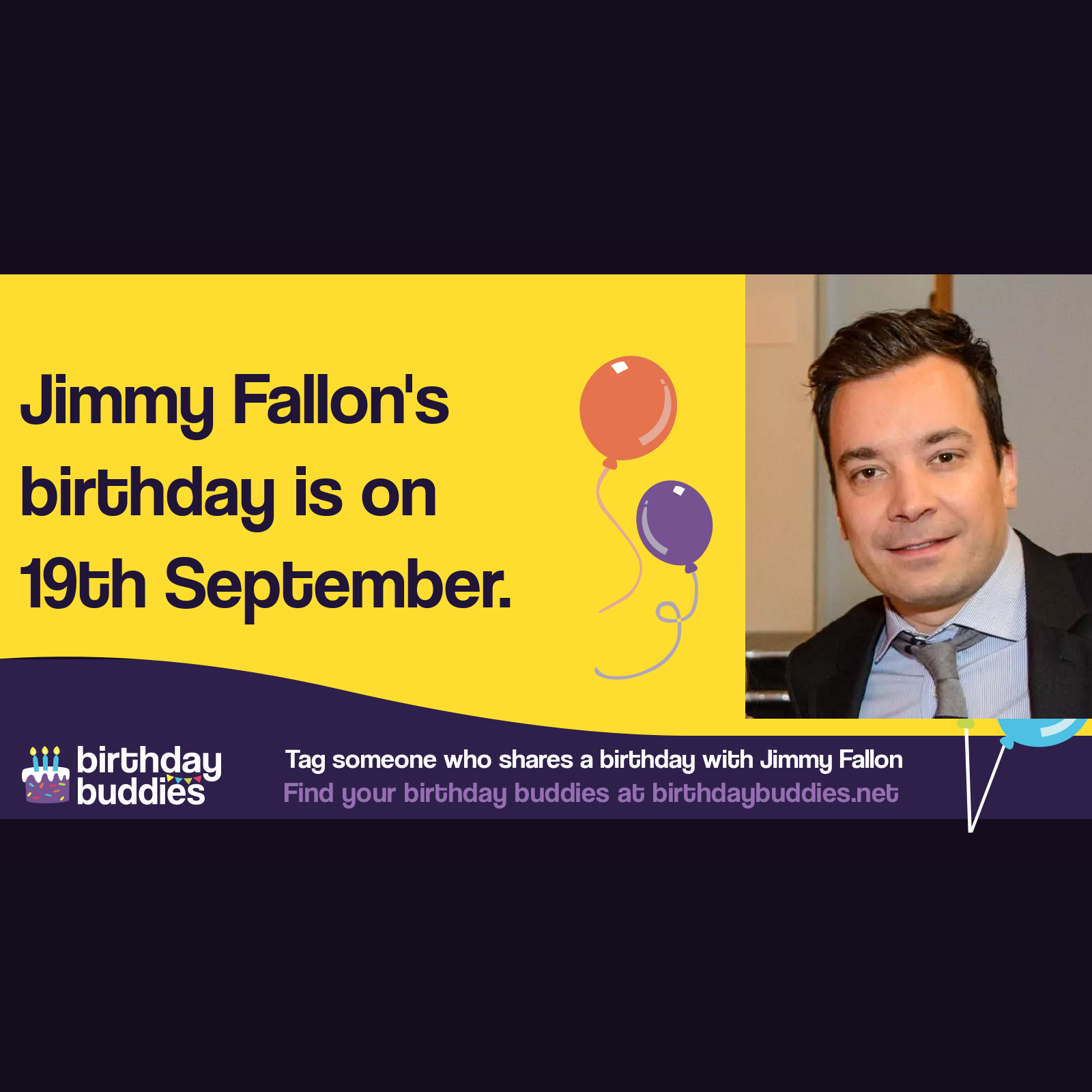 Jimmy Fallon's birthday is 19th September 1974