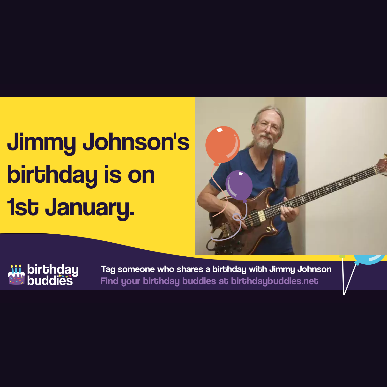 Jimmy Johnson’s birthday is 1st January 1956
