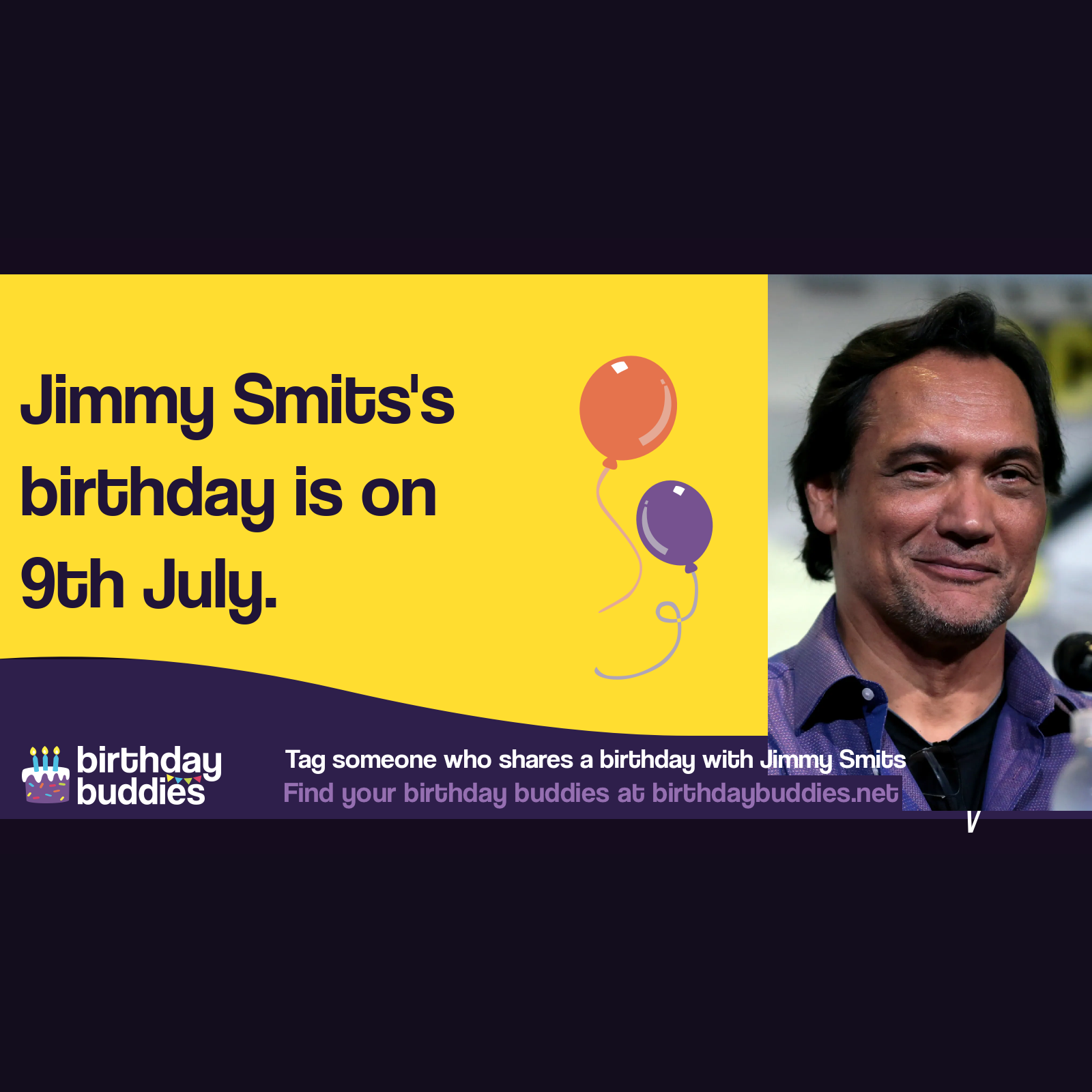 Jimmy Smits's birthday is 9th July 1955