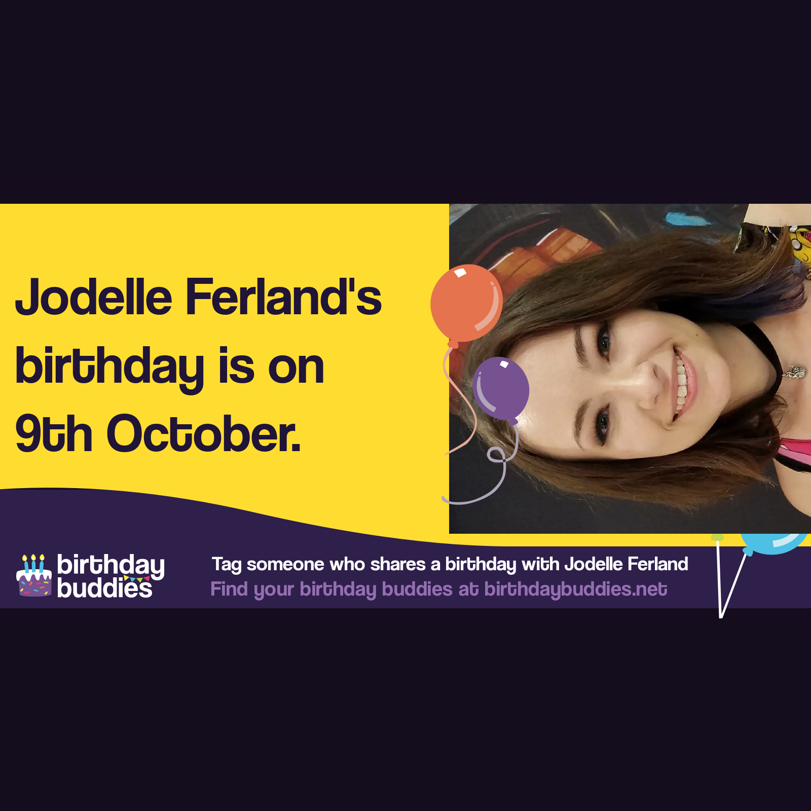 Jodelle Ferland's birthday is 9th October 1994