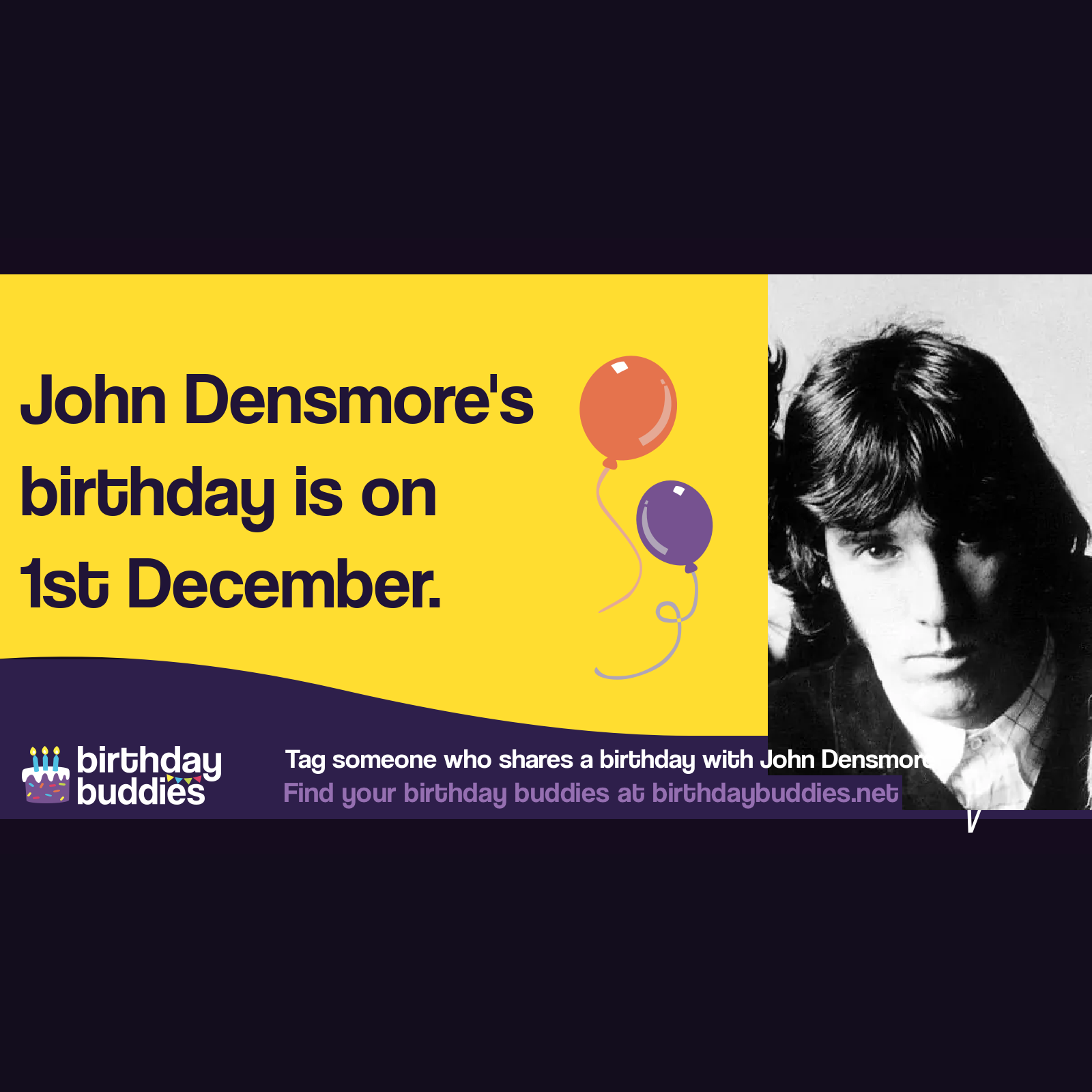 John Densmore&rsquo;s birthday is 1st December 1944