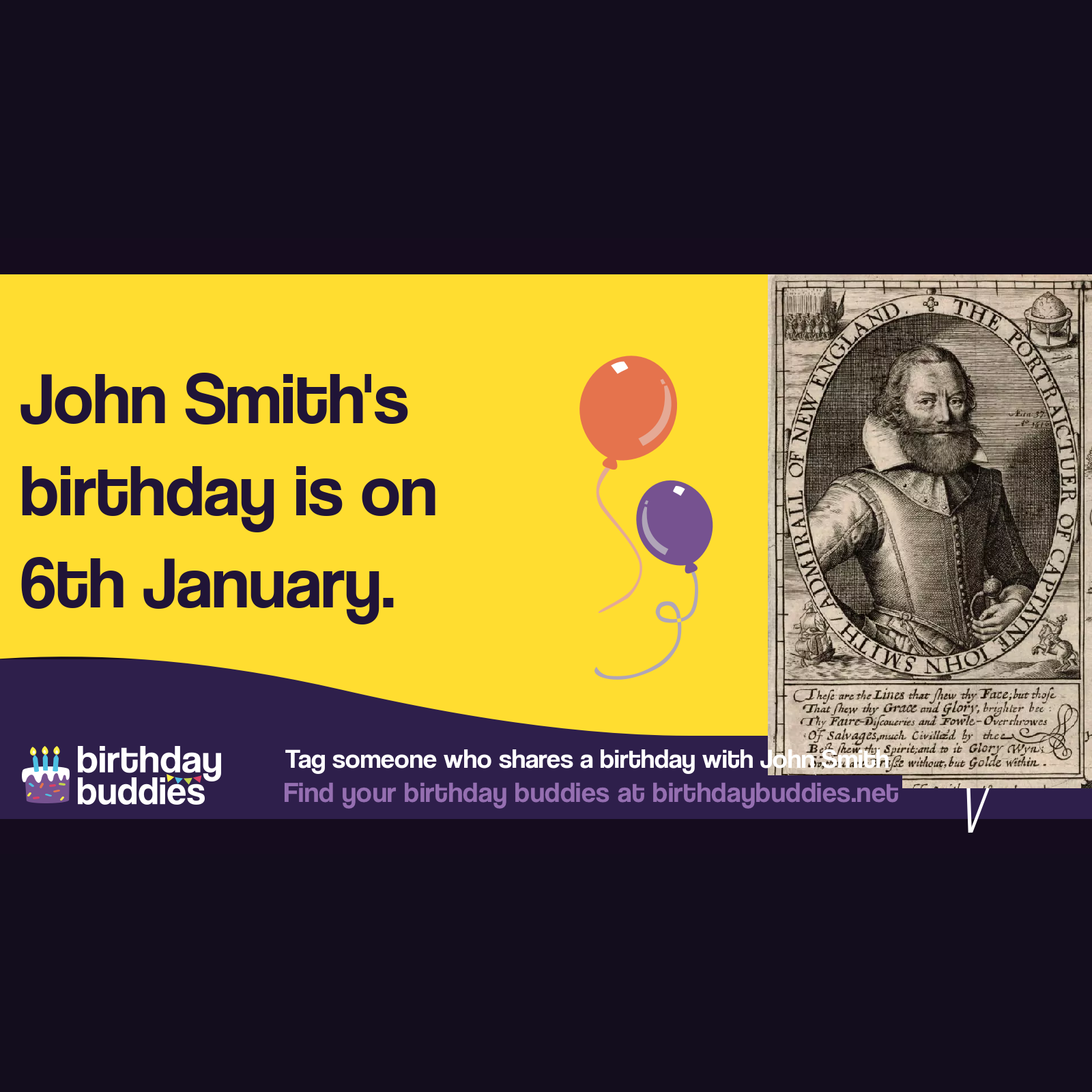 John Smith&rsquo;s birthday was 6th January 1580