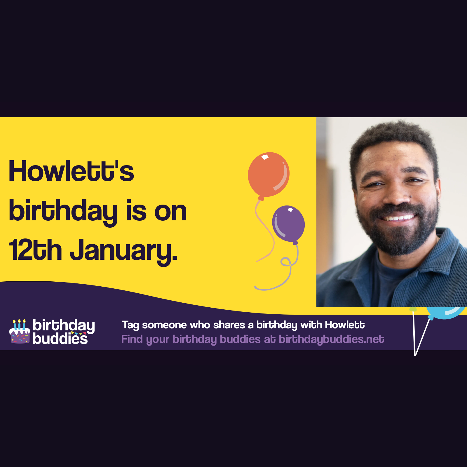 Howlett's birthday is 12th January 1998