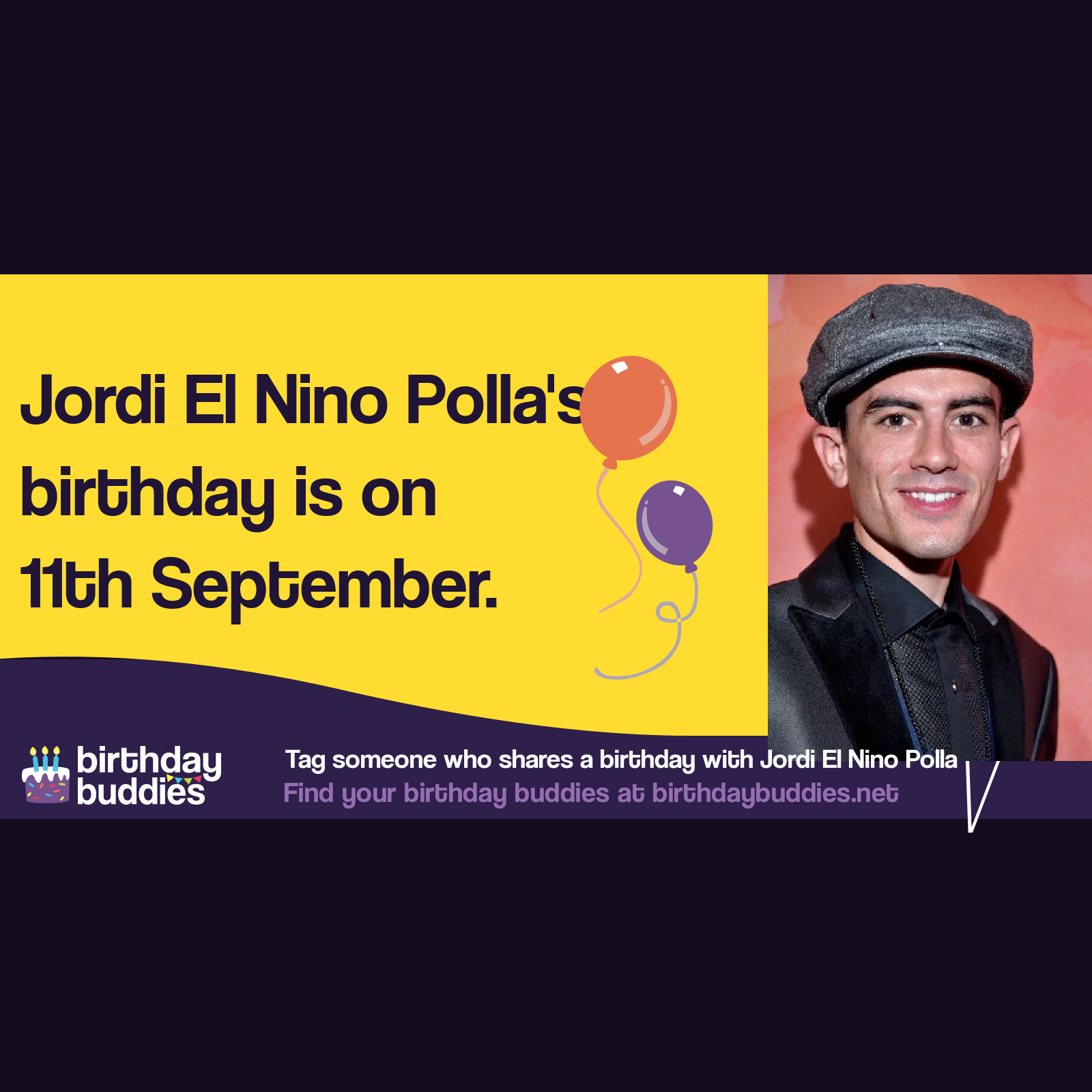 Jordi El Nino Polla's birthday is 11th September 1994