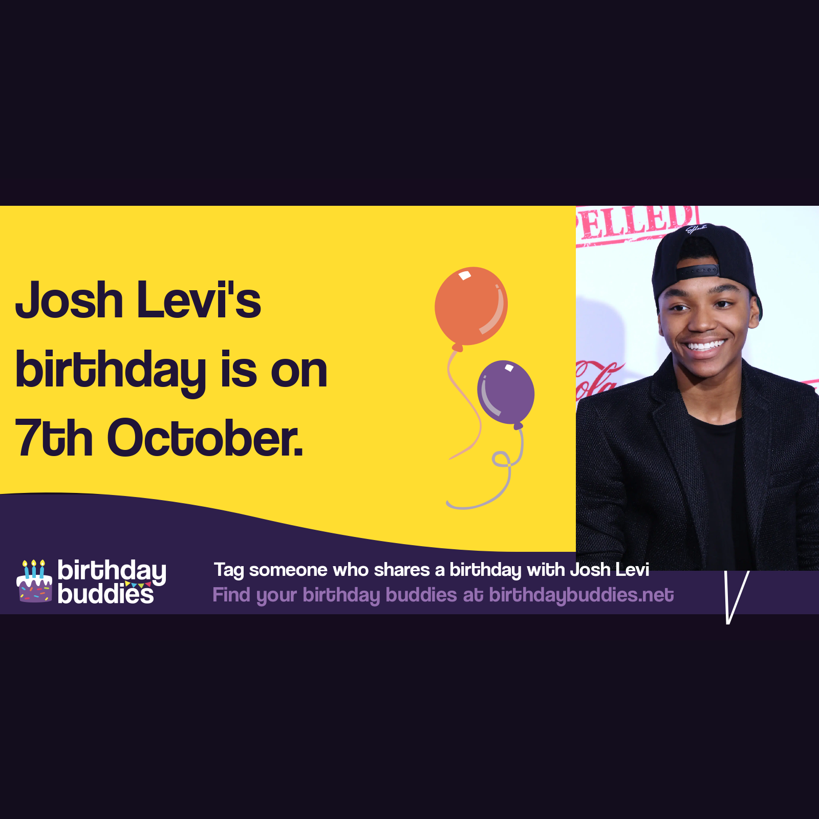 Josh Levi's birthday is 7th October 1998