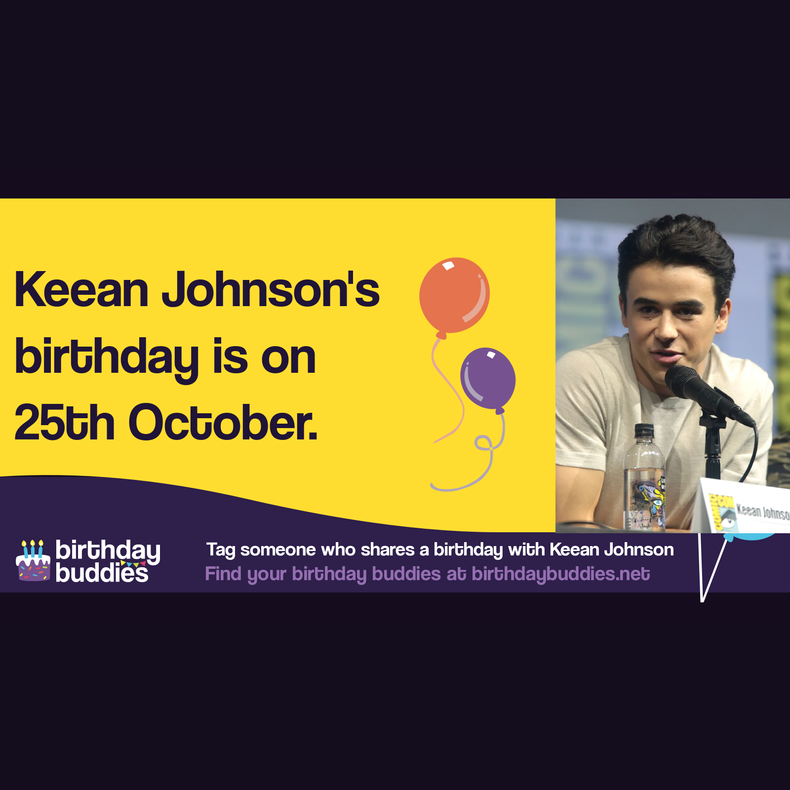 Keean Johnson's birthday is 25th October 1996