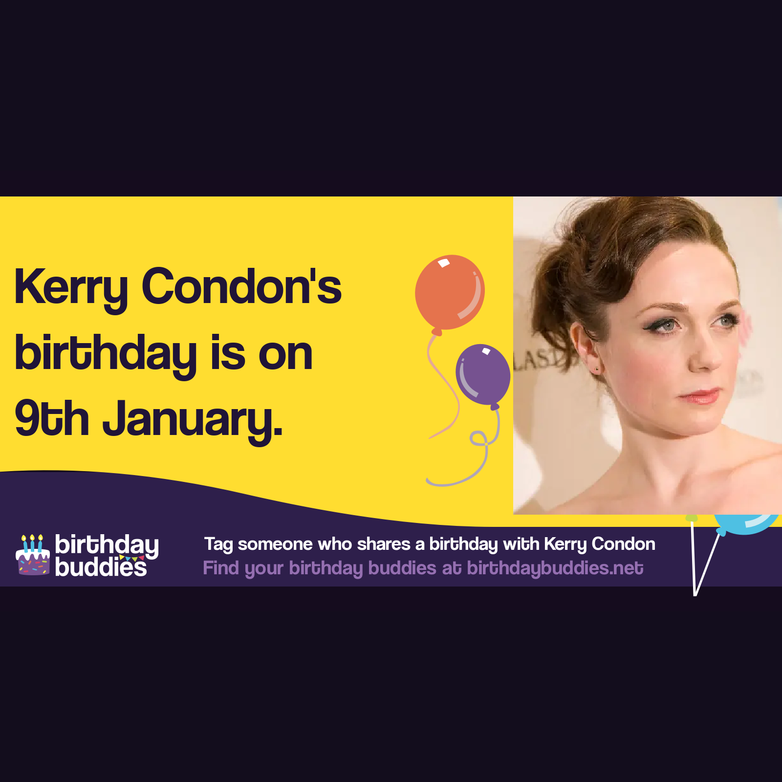 Kerry Condon’s birthday is 9th January 1983