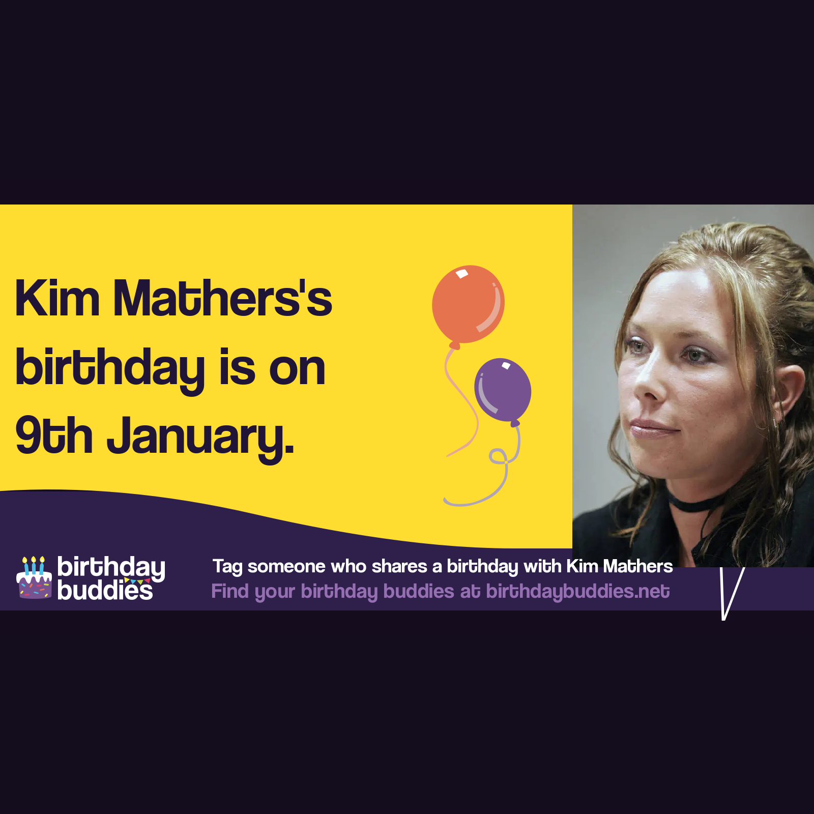 Kim Mathers’s birthday is 9th January 1975