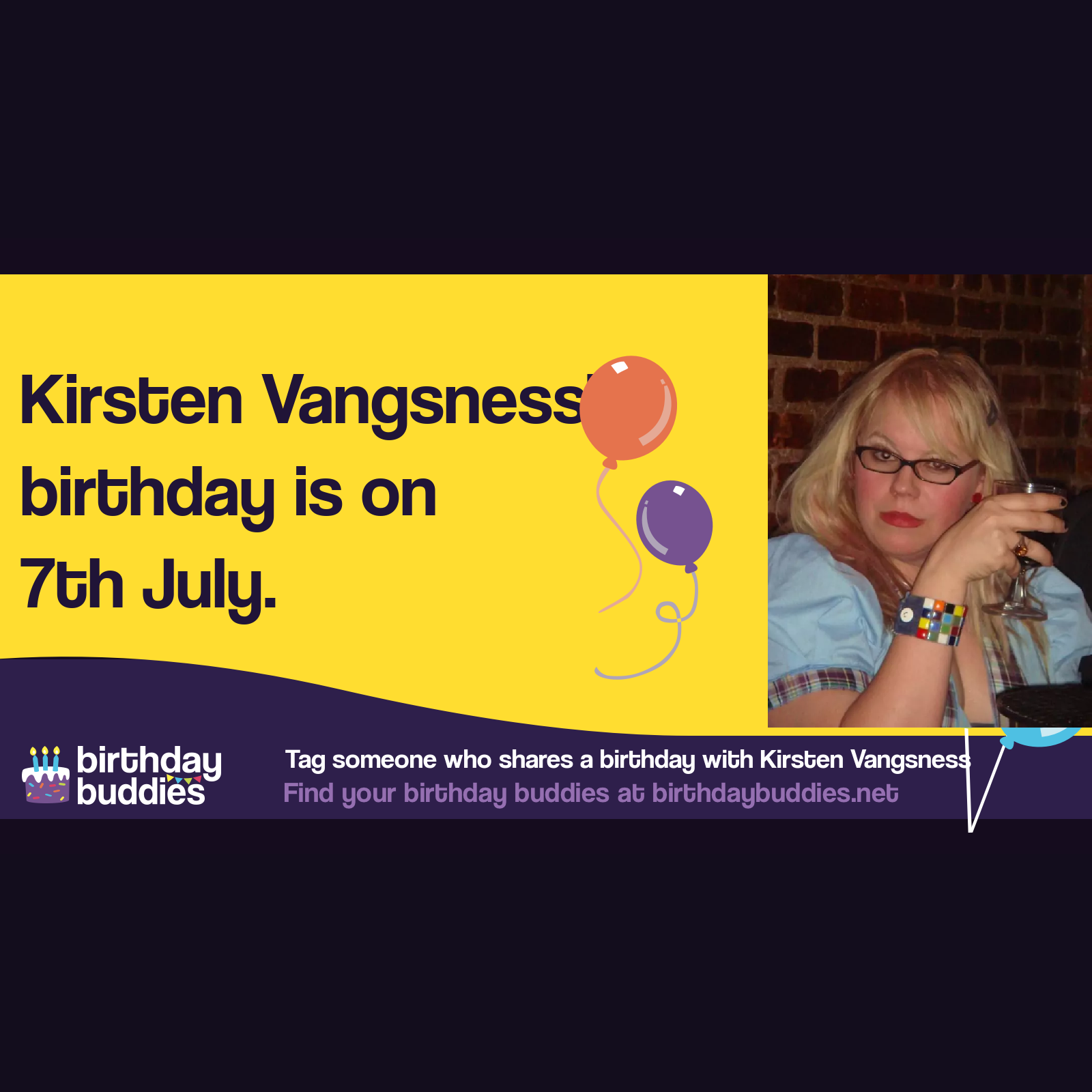 Kirsten Vangsness’s birthday is 7th July 1972