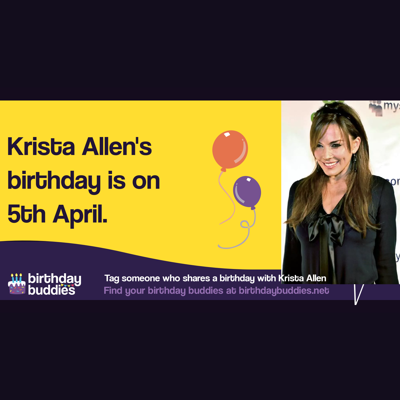 Krista Allen’s birthday is 5th April 1971