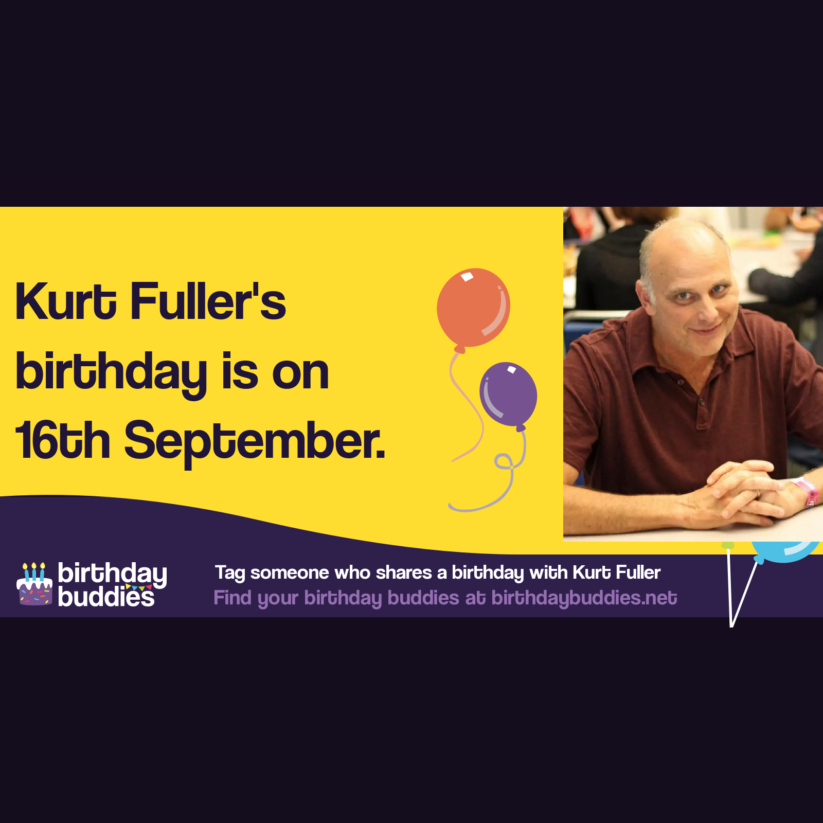 Kurt Fuller’s birthday is 16th September 1953