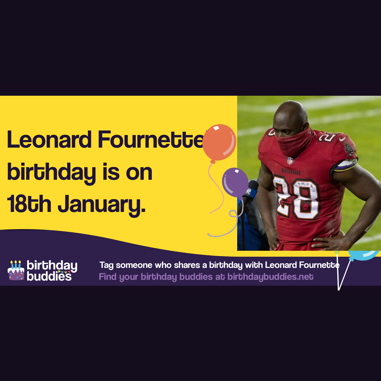 Leonard Fournette’s birthday is 18th January 1995